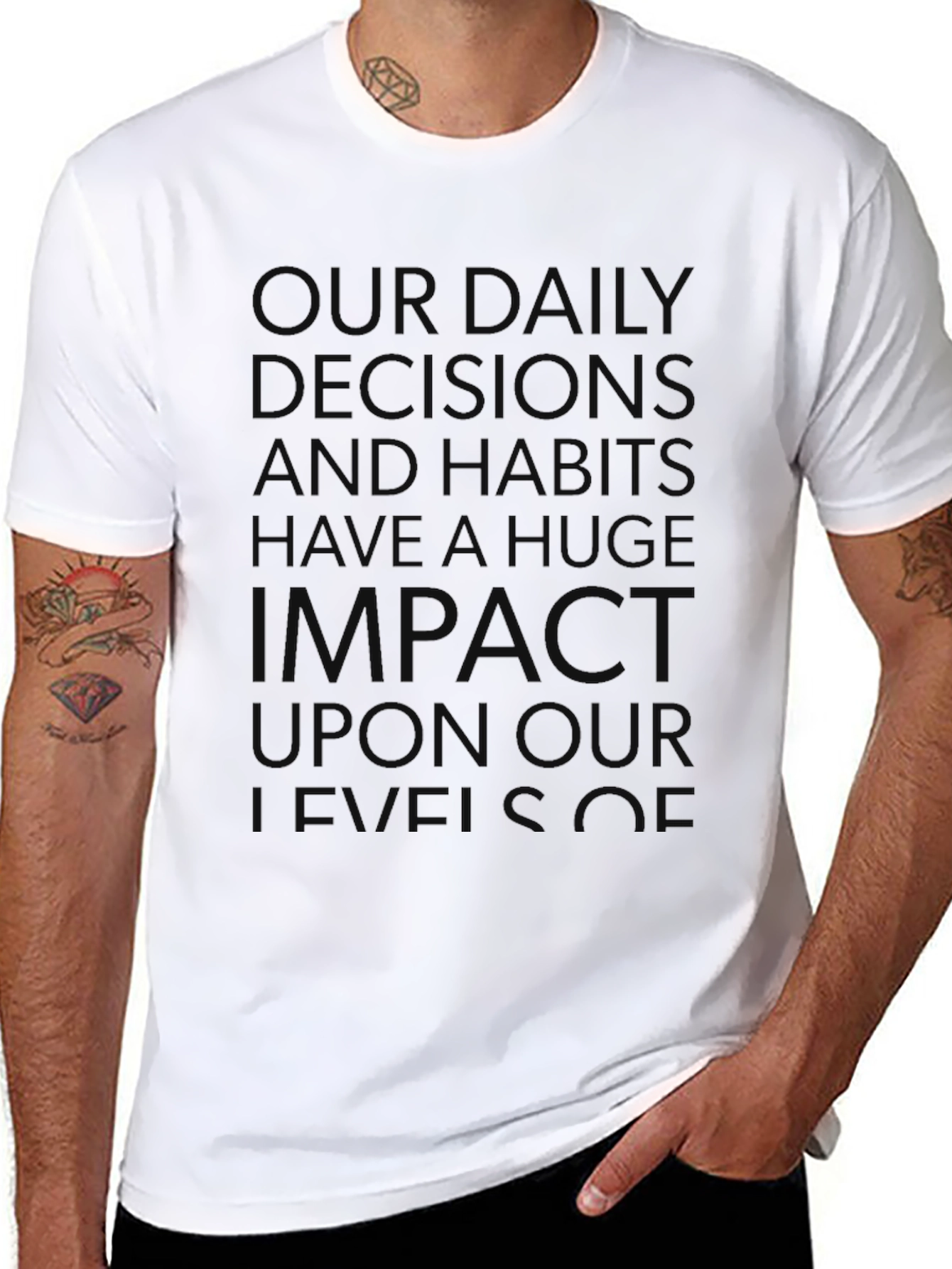 Motivational Quote Black T-Shirt - 8
