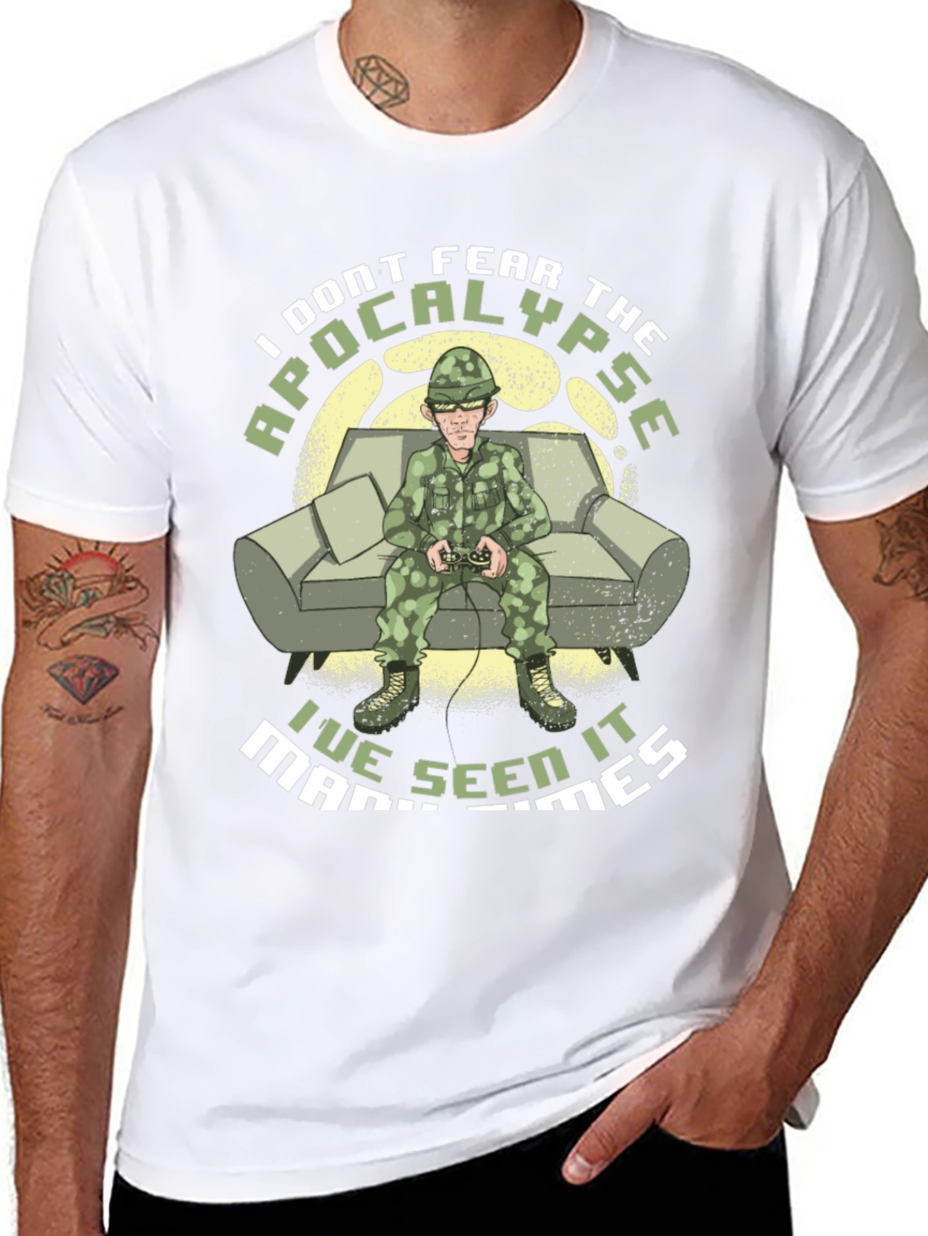 Apocalypse Gamer T-Shirt - Military Style - 8