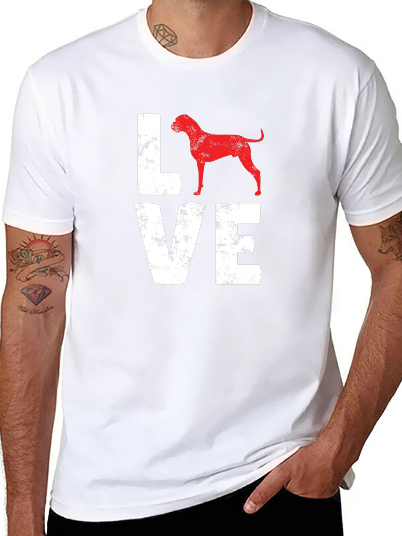 Black Dog Breed LOVE Graphic Tee view 8