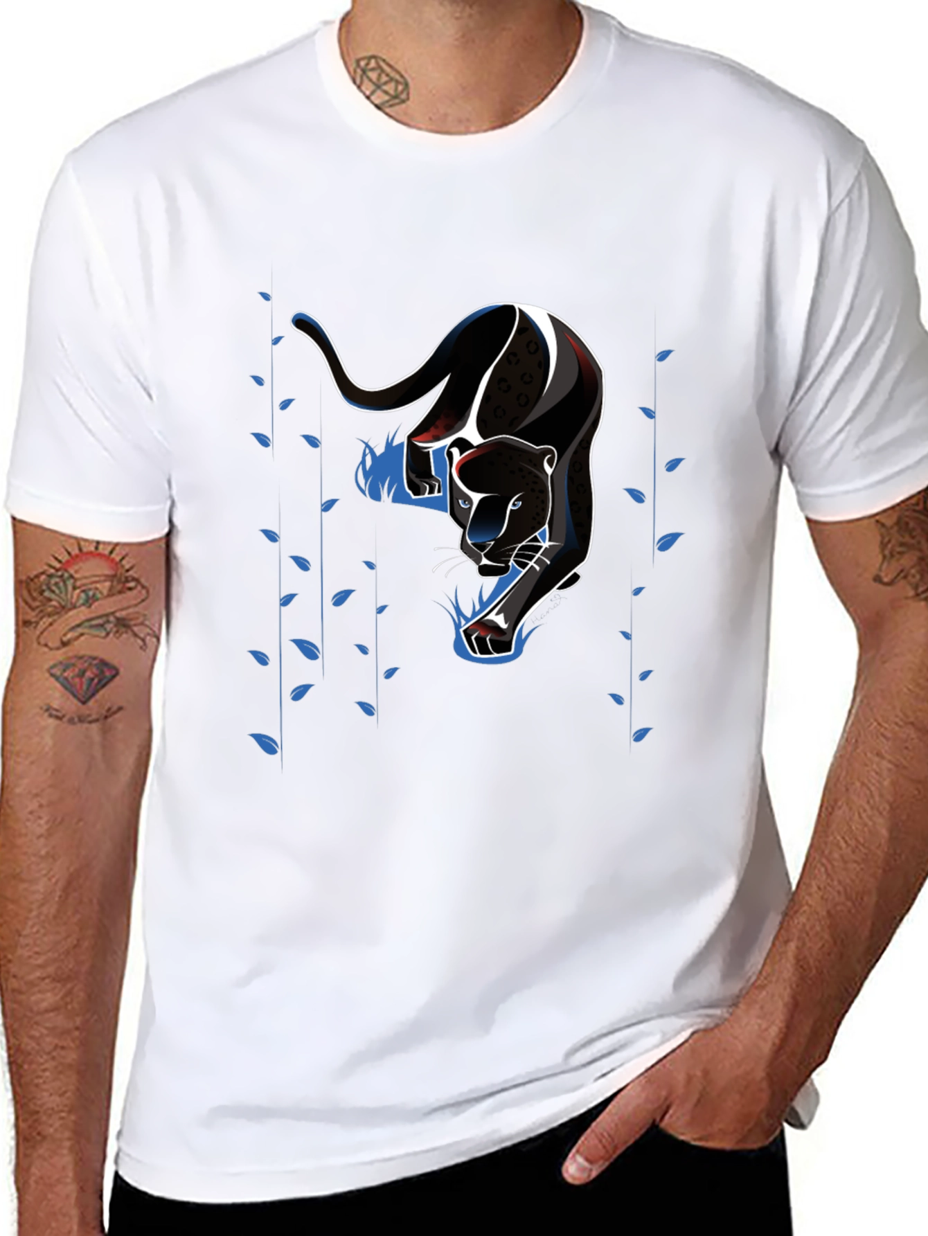 Black Black Panther Graphic Tee - Men's Short Sleeve view 8