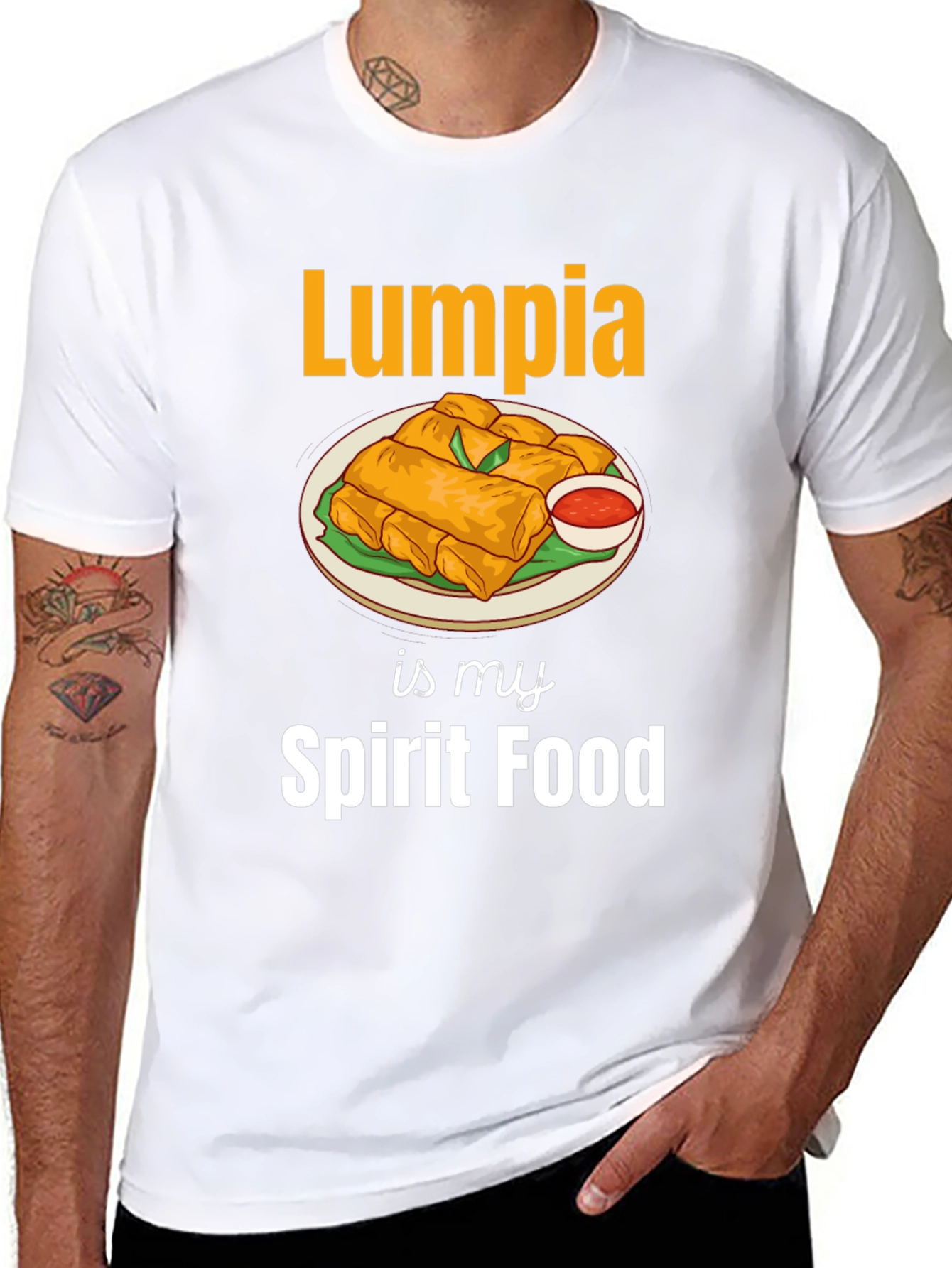 Lumpia is My Spirit Food T-Shirt - 8