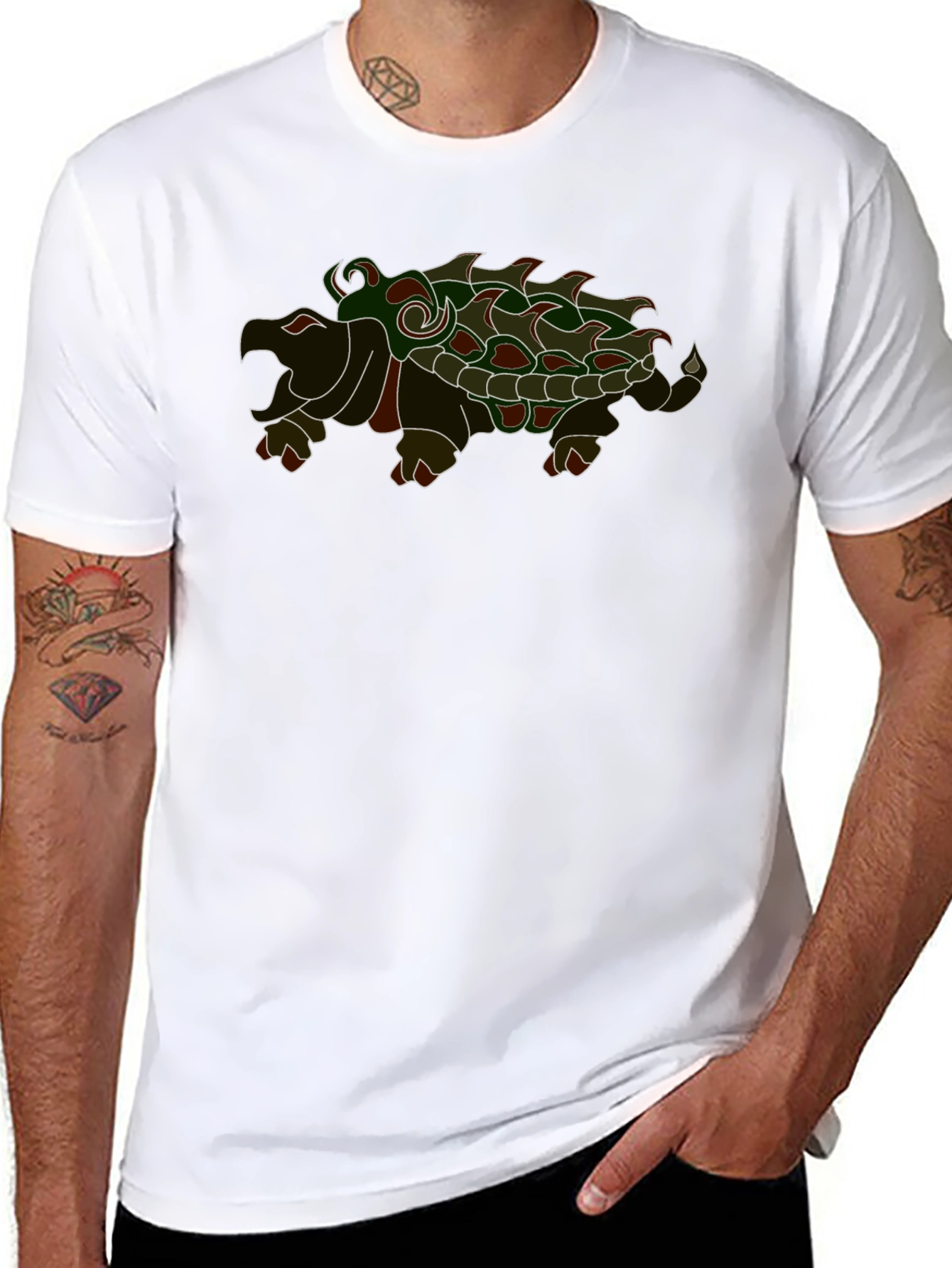 Black Alligator Snapping Turtle T-Shirt view 8