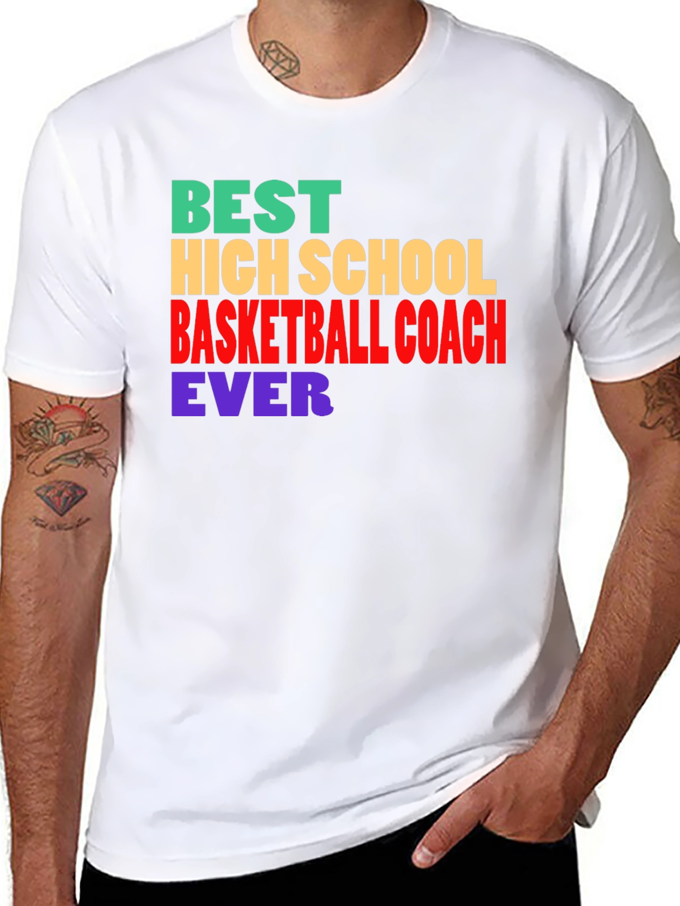 Black Best Basketball Coach Ever T-Shirt view 8