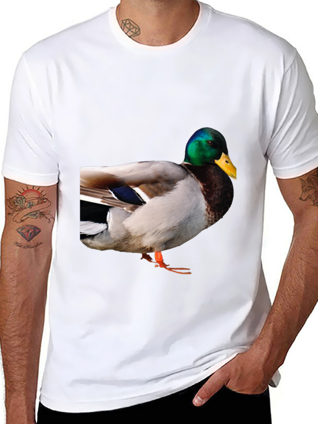 Black Duck Graphic T-Shirt - Men's Black Tee view 8