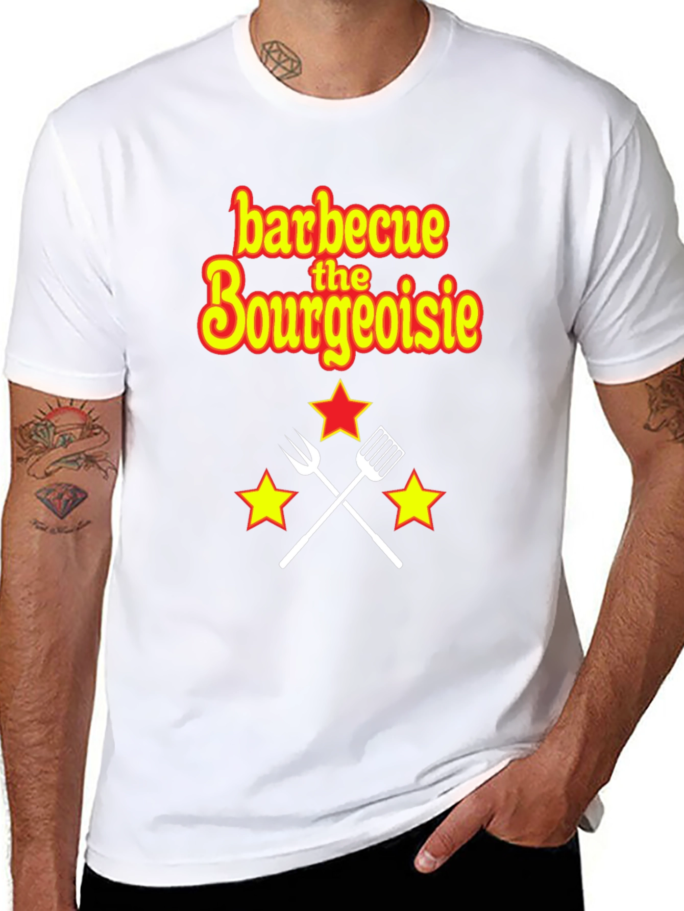 Black Barbecue the Bourgeoisie Graphic Tee view 8