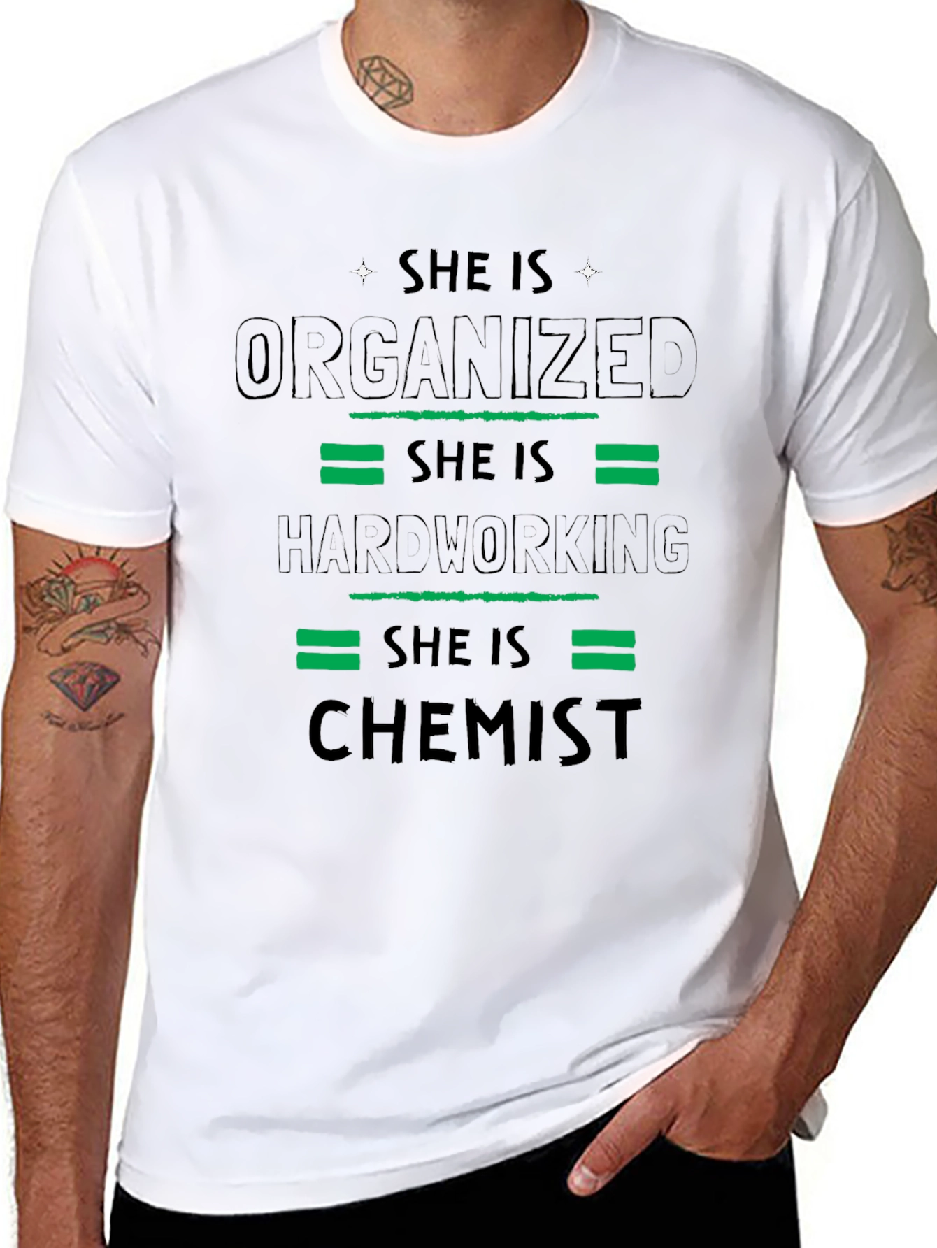 Black She Is Chemist Graphic Tee view 8
