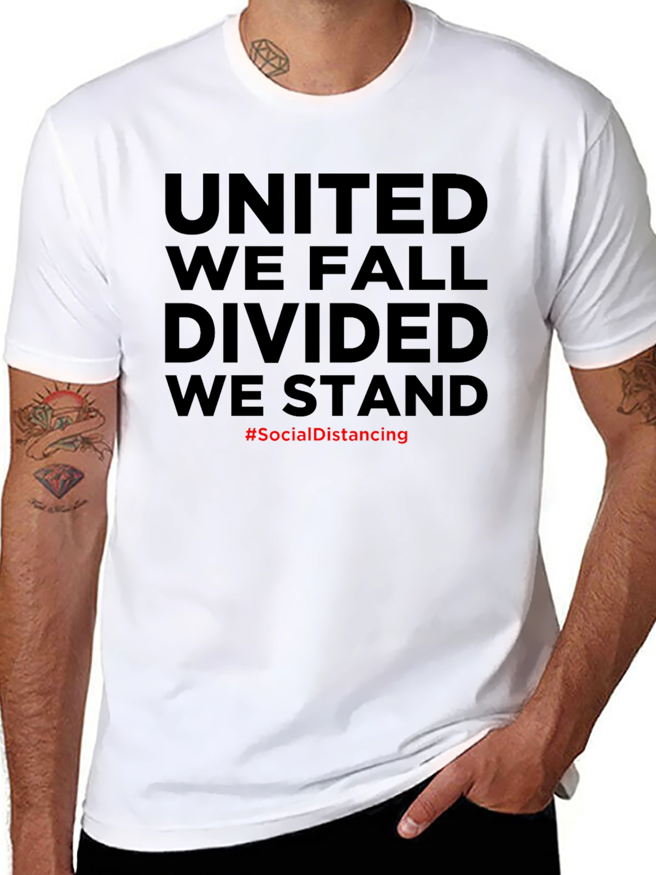 Black United We Stand Graphic Tee view 8