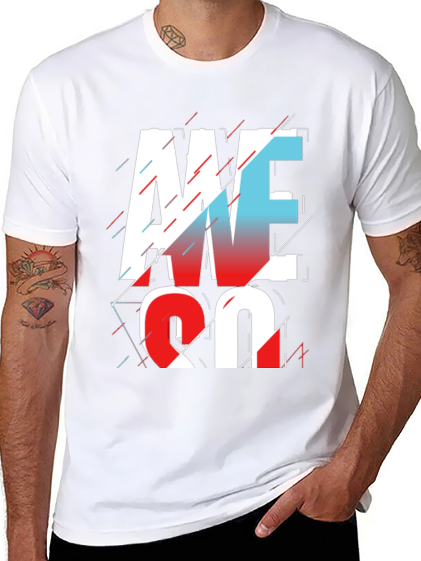 Black Awesome Graphic Print T-Shirt - Black view 8