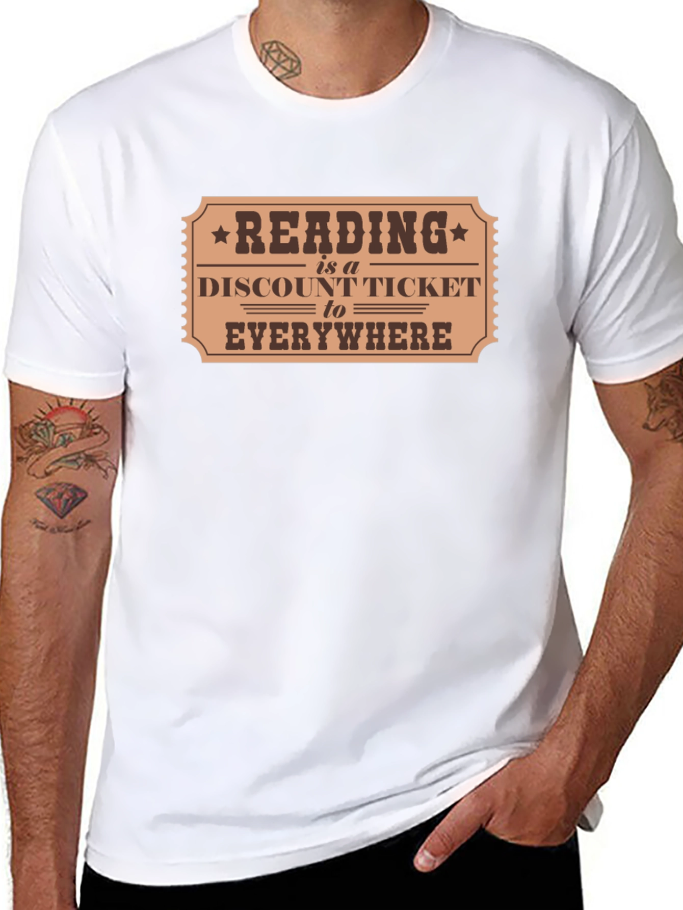 Black Reading is a Discount Ticket T-Shirt view 8