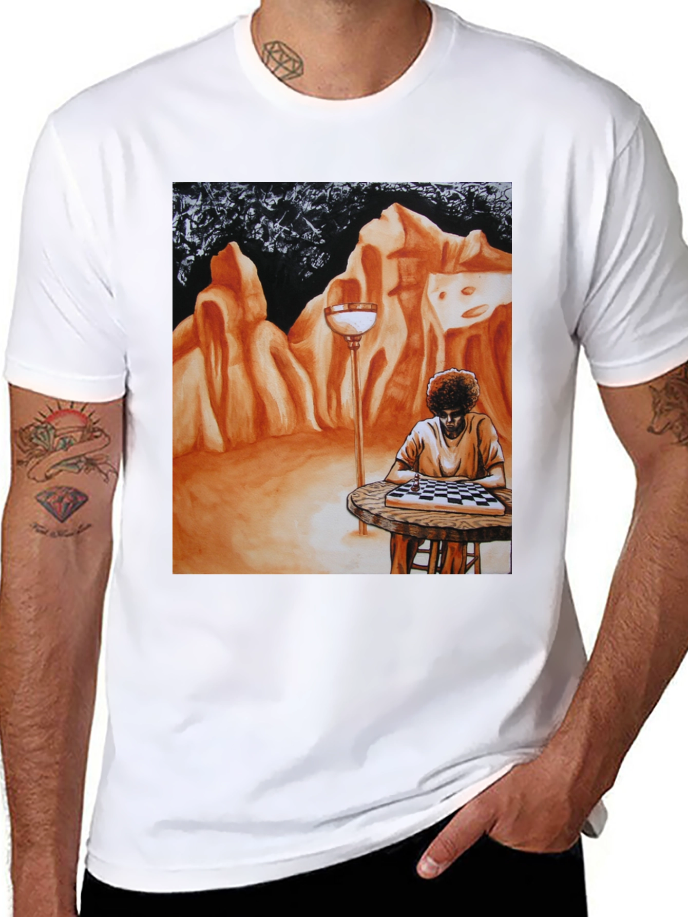 Artistic Chess Player T-Shirt - 8