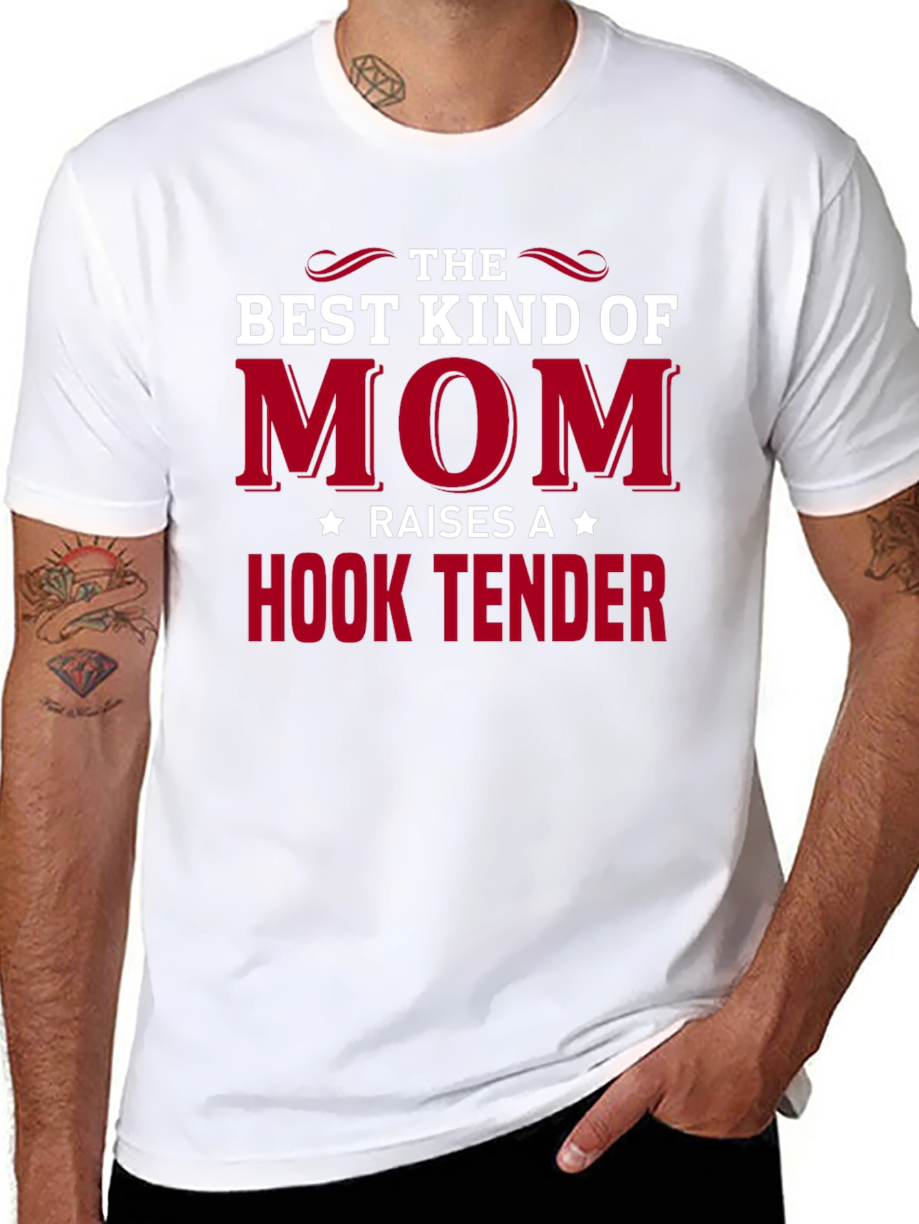 Black Best Kind of Mom Hook Tender T-Shirt view 8