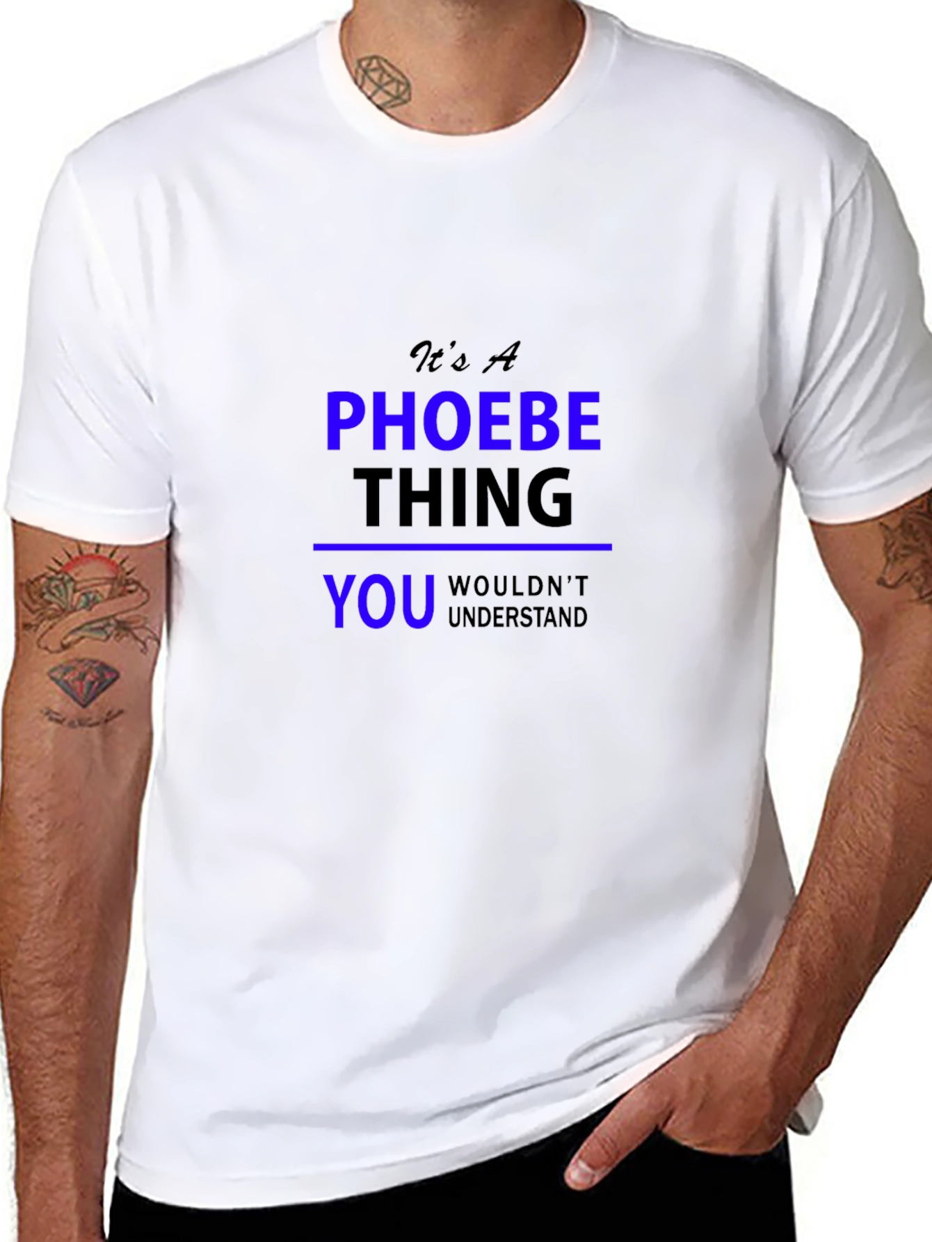 Black It's A Phoebe Thing T-Shirt view 8