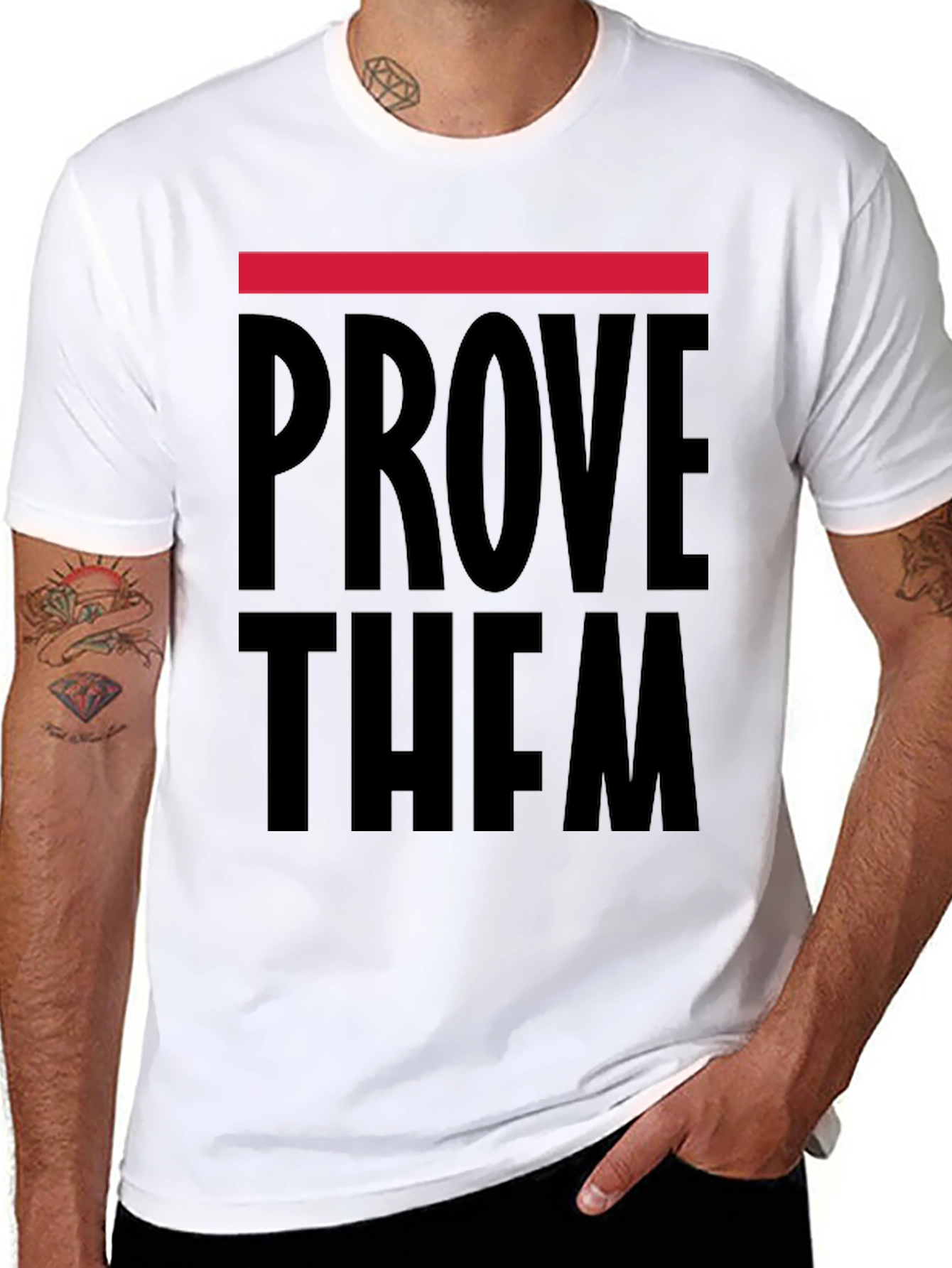 Black Prove Them Wrong Graphic T-Shirt view 8