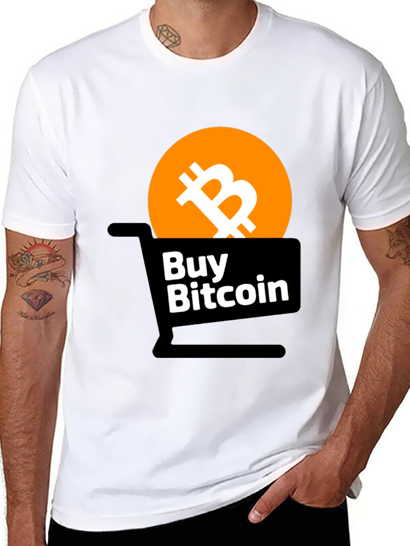 Buy Bitcoin Black Graphic Tee - Crypto Lover's Shirt - 8