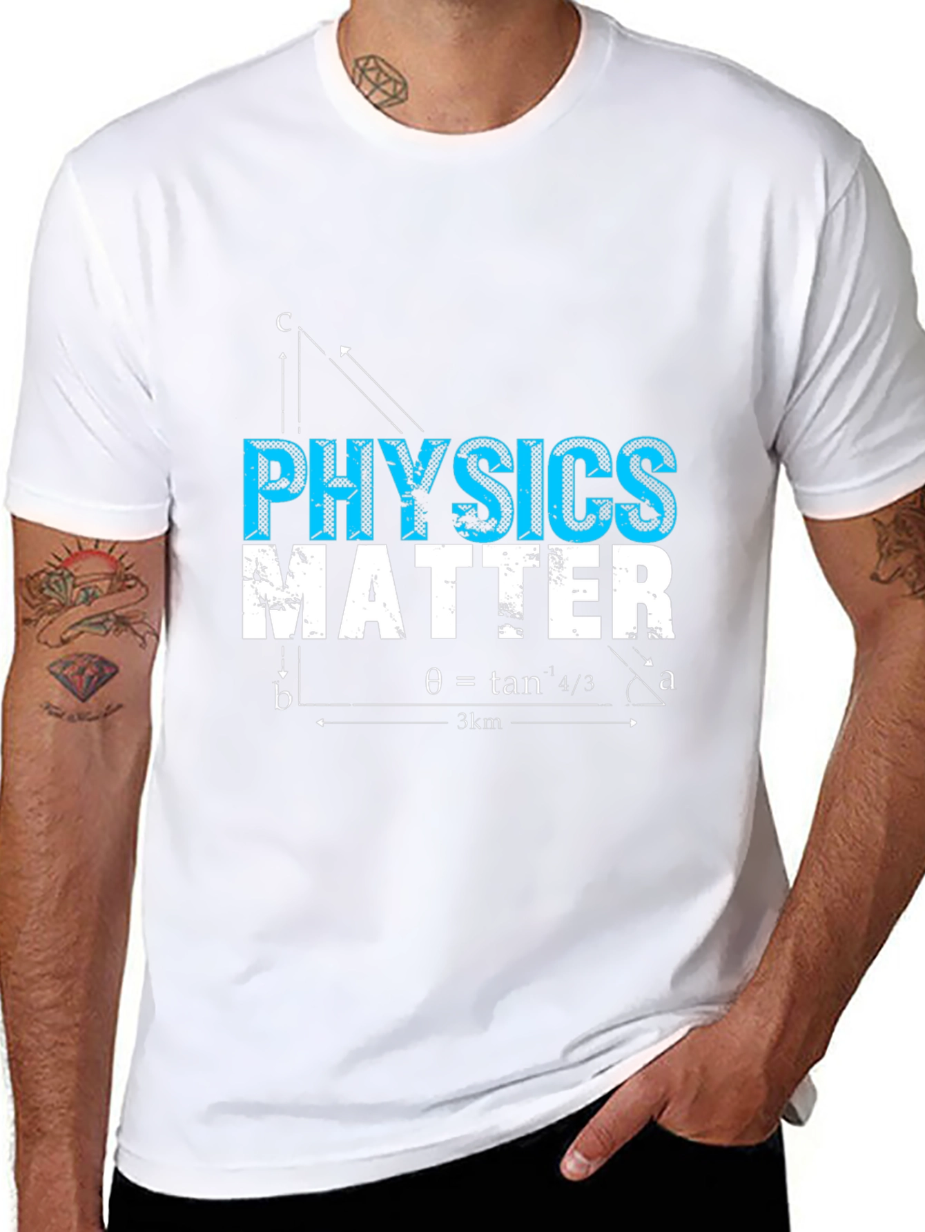 Black Physics Matter Graphic T-Shirt - Science Tee view 8