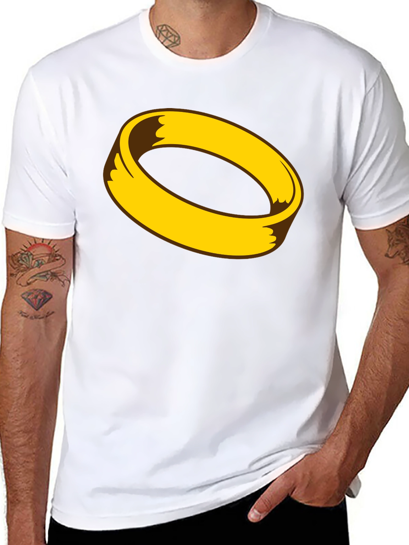 Black Halo Graphic Tee - Black Unisex Shirt view 8