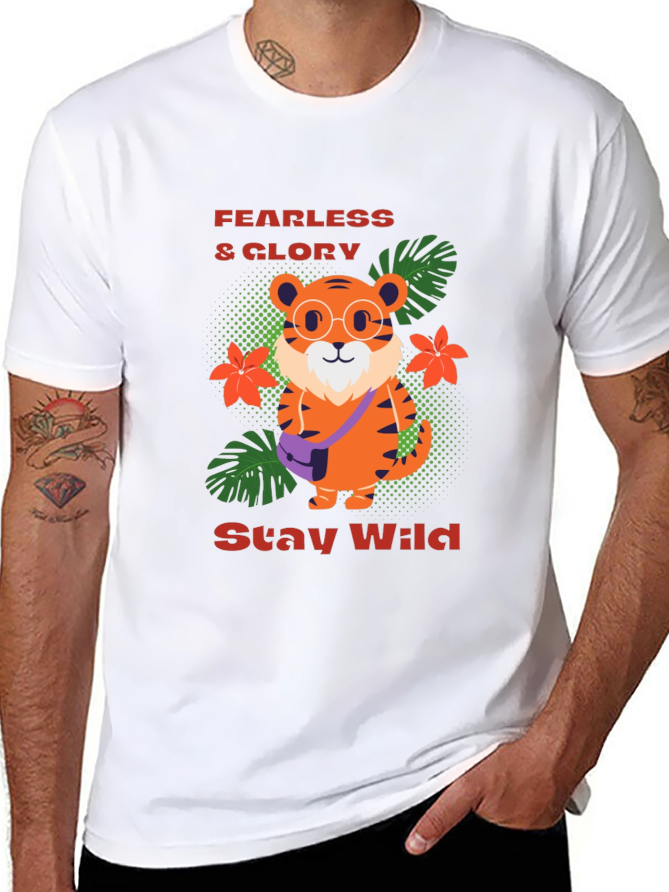 Funky Tiger T-Shirt - Fearless & Wild Design - 8
