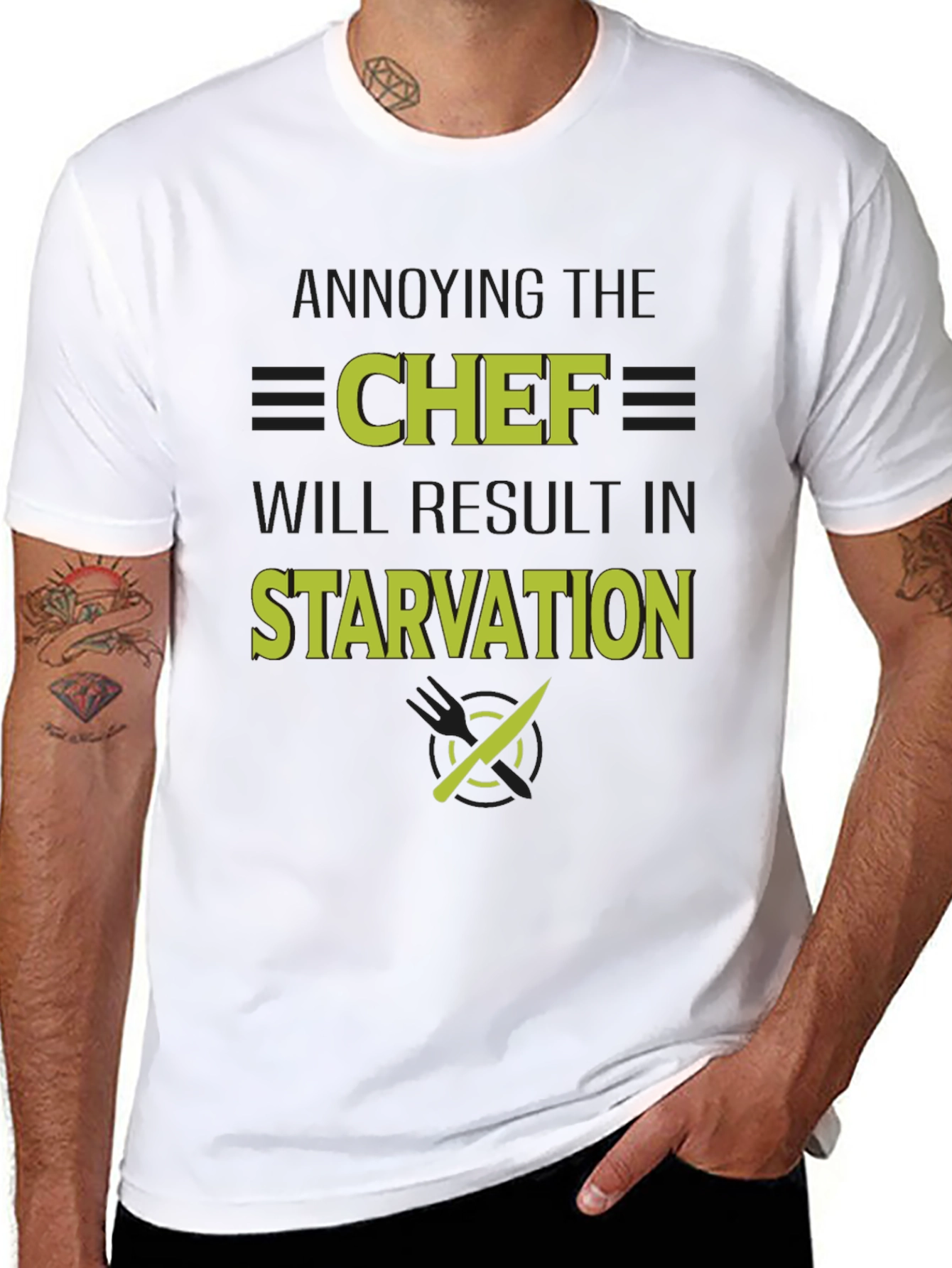 Black Annoying the Chef T-Shirt view 8