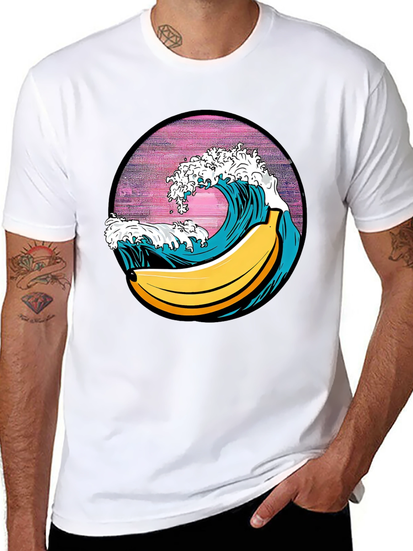 Black Banana Wave Graphic Tee - Surf's Up! view 8