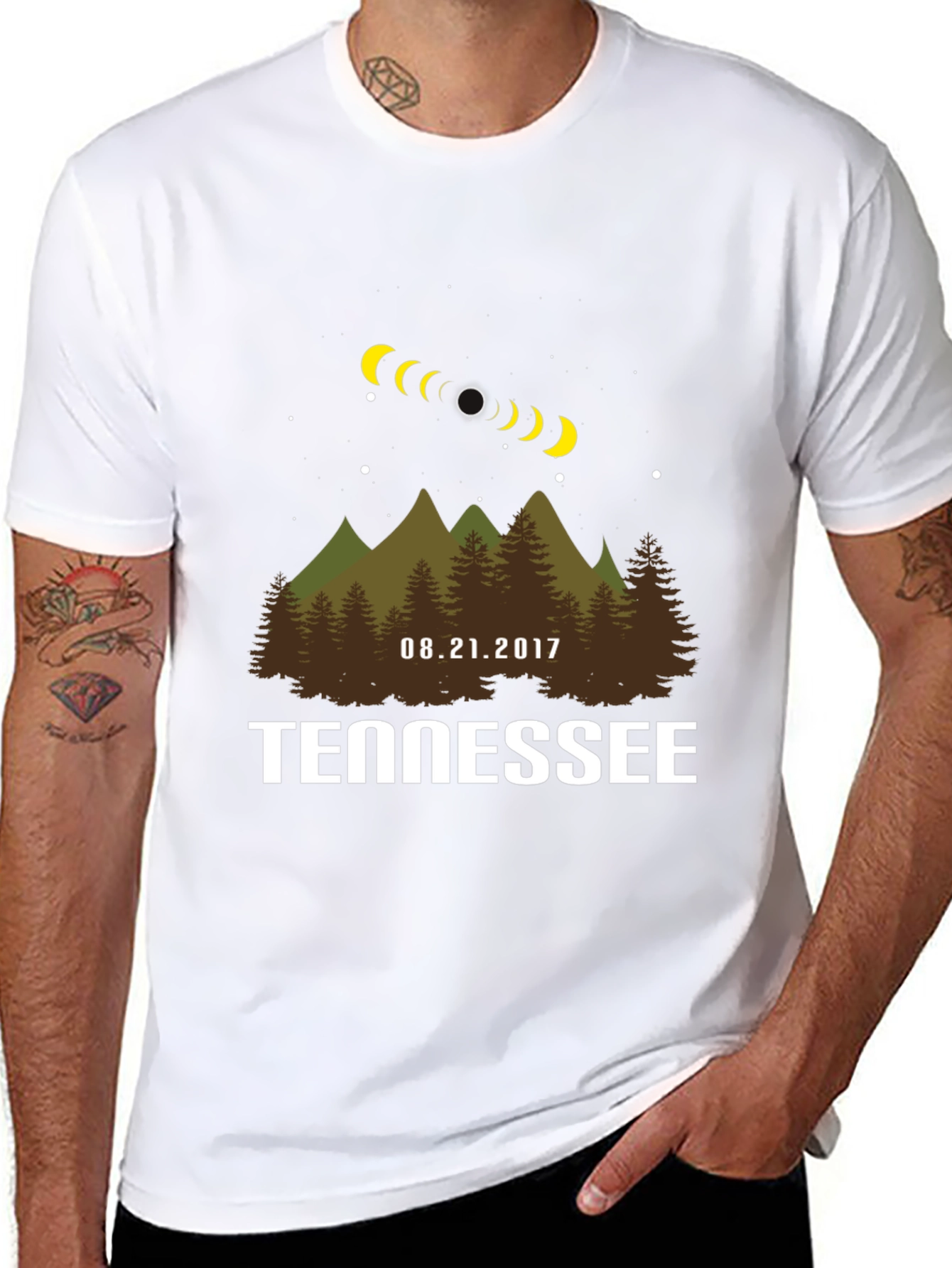 Black Tennessee Eclipse T-Shirt - August 21, 2017 view 8