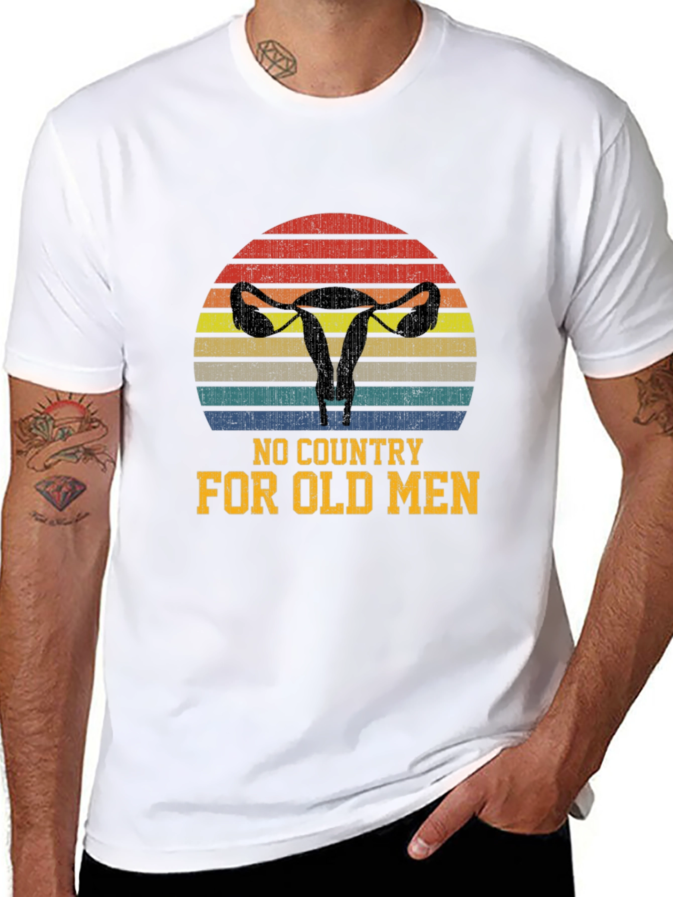 Black No Country for Old Men Graphic Tee view 8