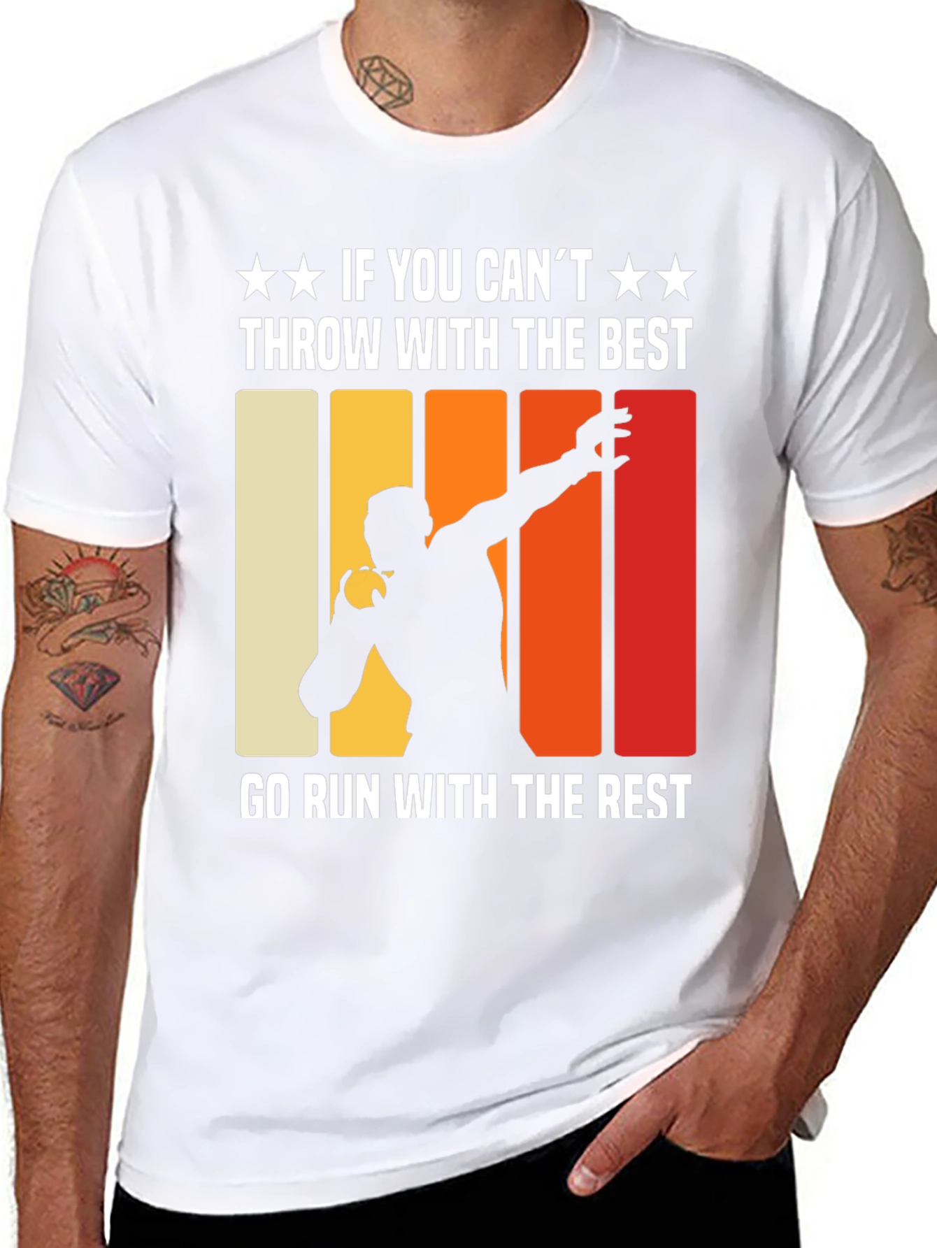 Black Shot Put Thrower T-Shirt: If You Can't Throw With the Best view 8