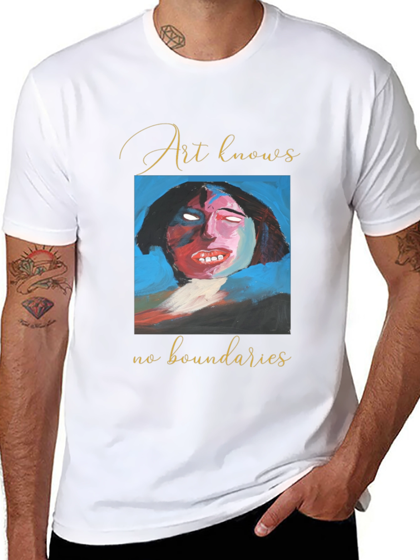 Black Art Knows No Boundaries Graphic Tee view 8