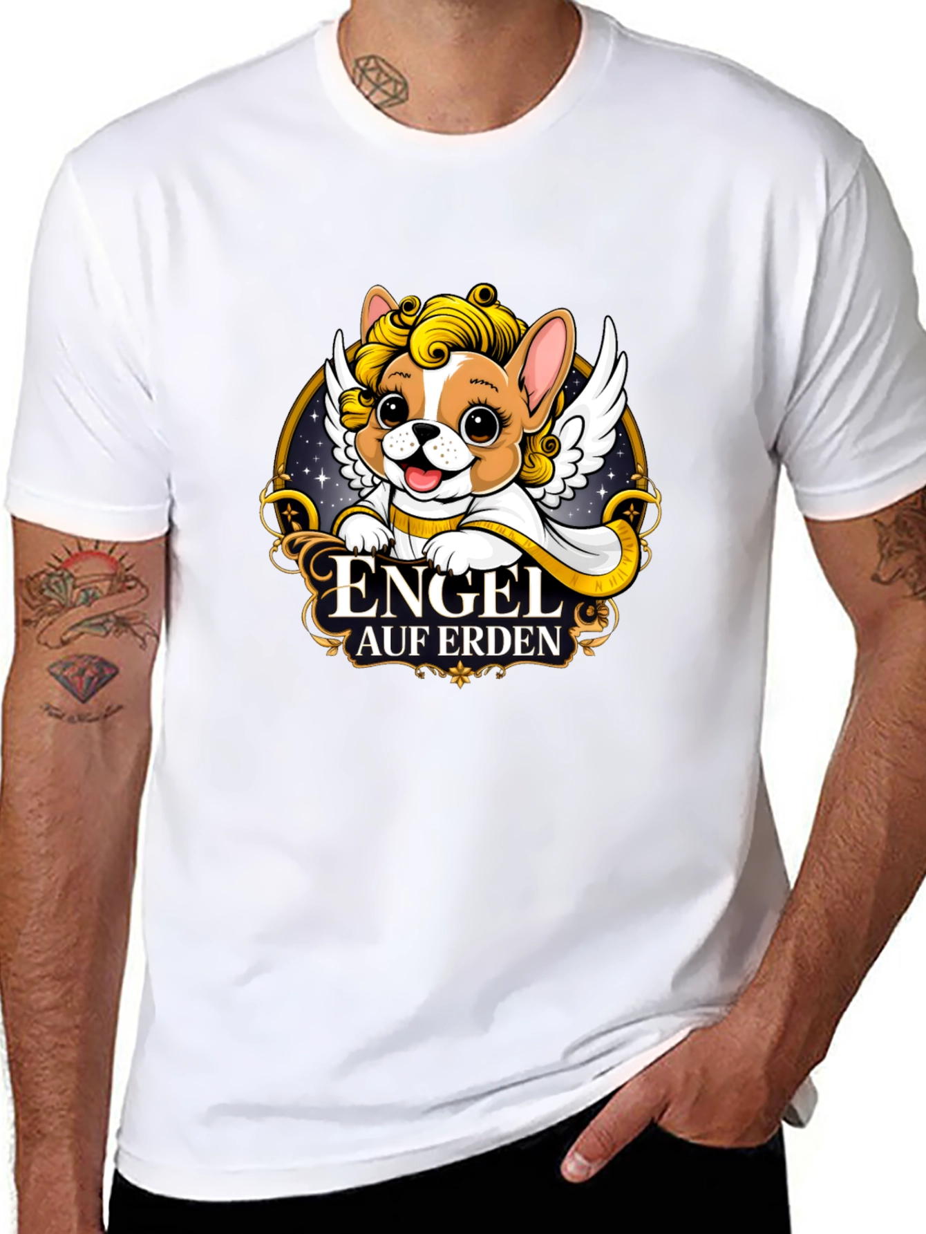 Angel Dog T-Shirt - Cute Pet Lover Tee - 8