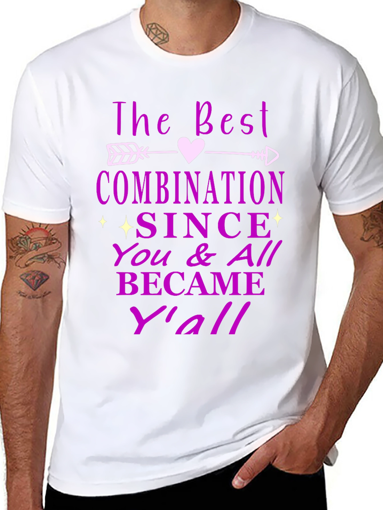 Black Best Combination T-Shirt - You & All Became Y'all Tee view 8