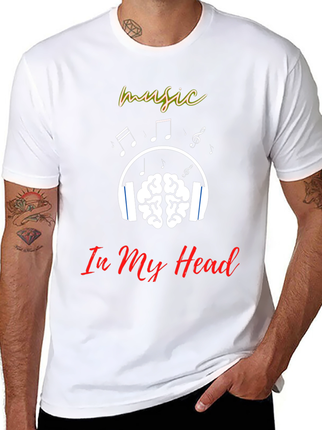 Black Music In My Head T-Shirt view 8
