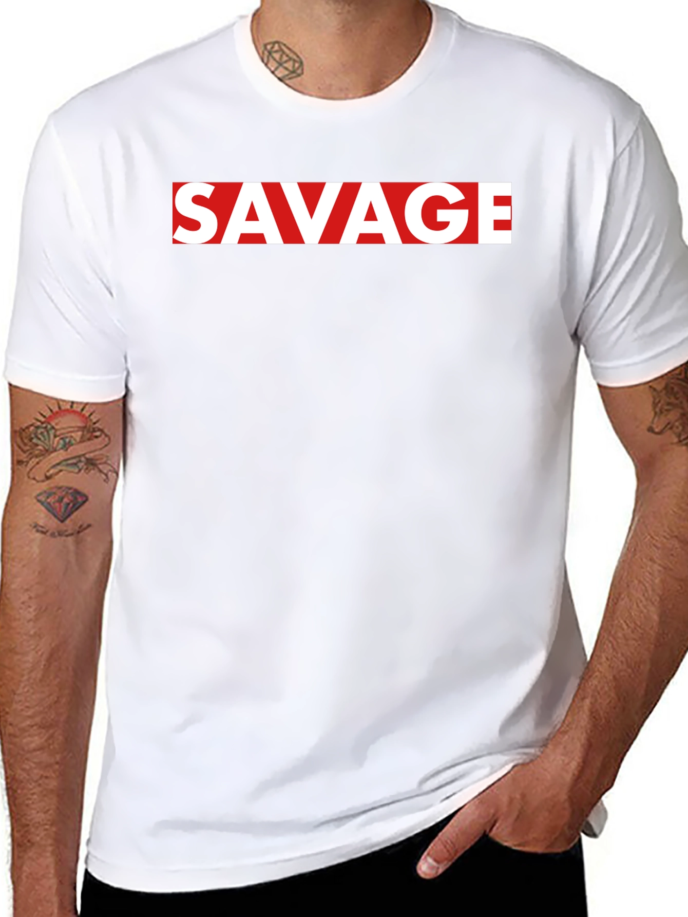 Black Savage Graphic Tee - Modern Streetwear view 8