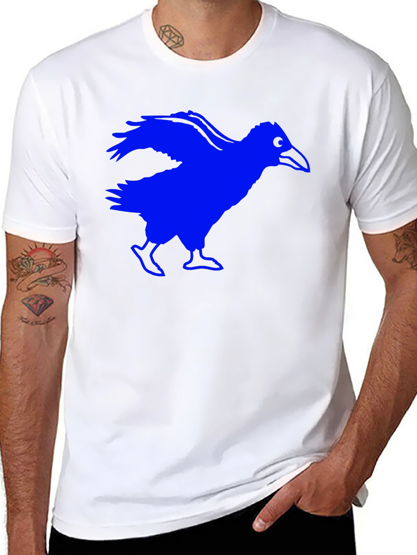 Black Raven Graphic Tee - Black T-Shirt view 8