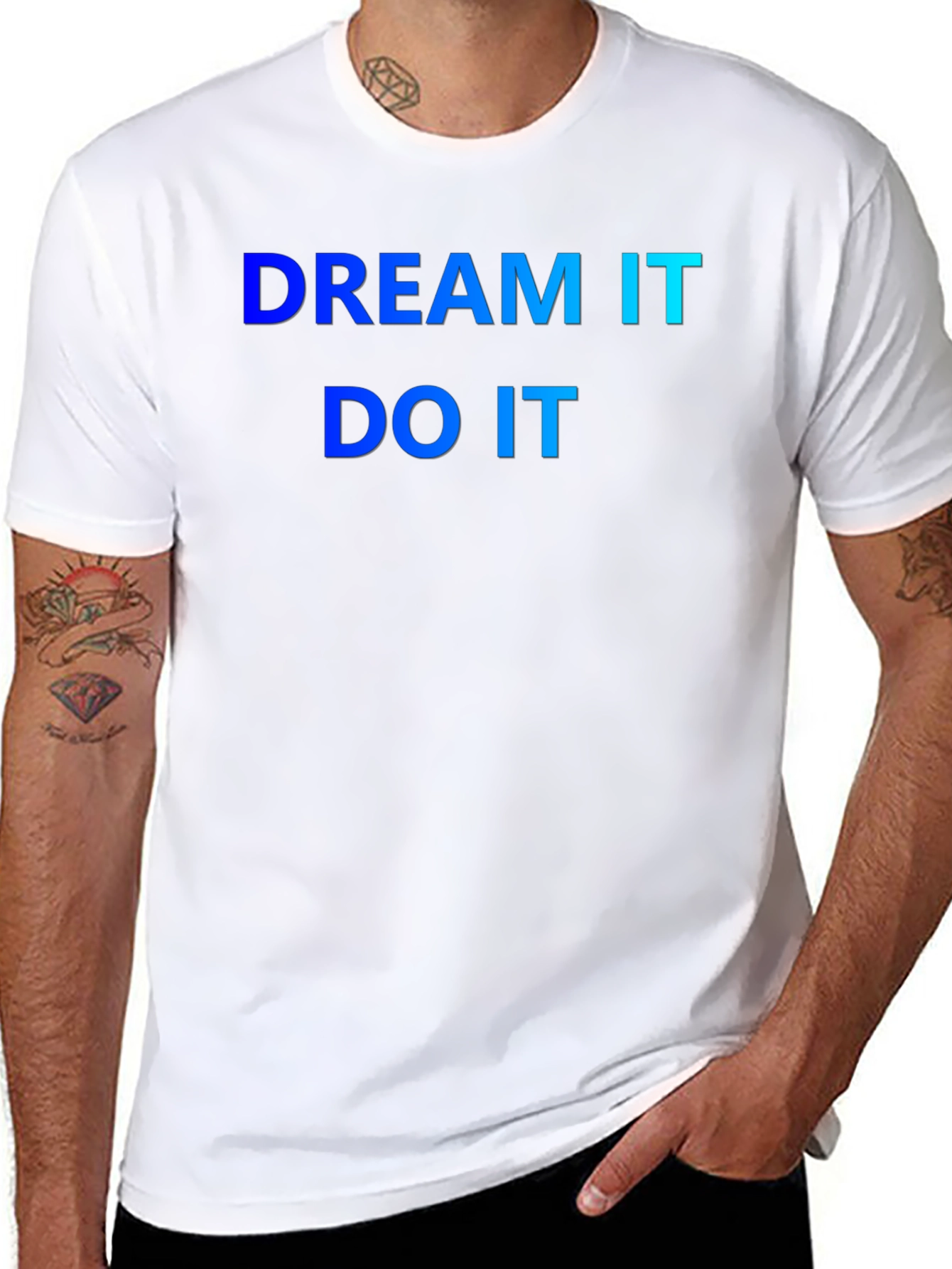 Black Dream It Do It T-Shirt - Motivation view 8