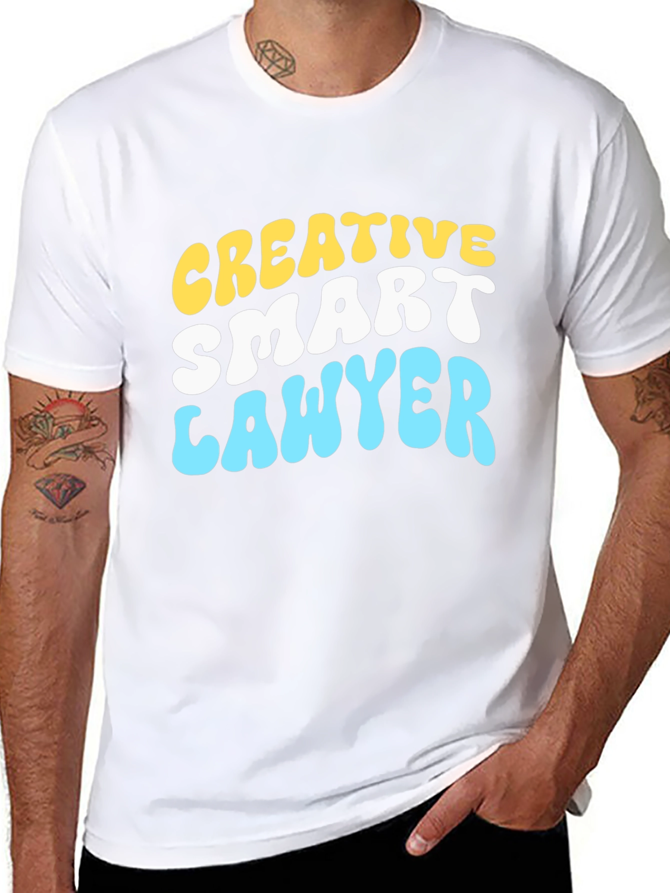 Creative Smart Lawyer Tee - Trendy Attorney T-Shirt - 8