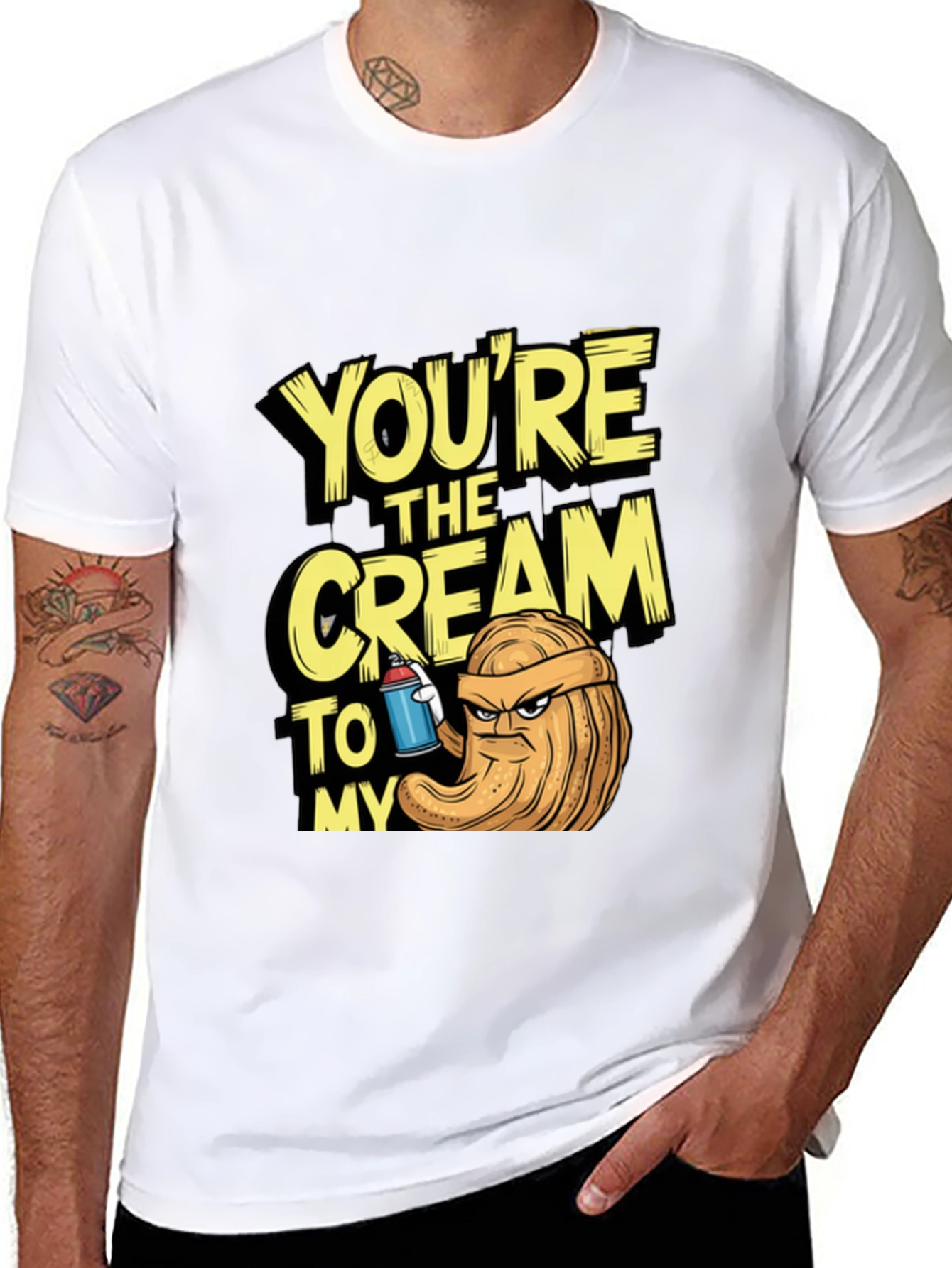 Black You're The Cream To My.. T-Shirt view 8