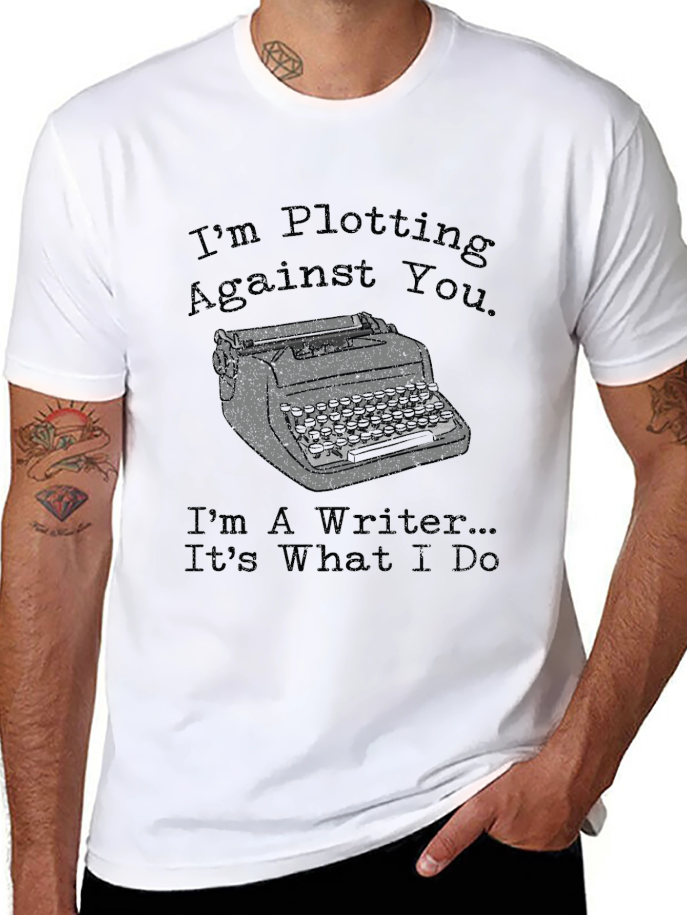 Black Writer Plotting T-Shirt view 8