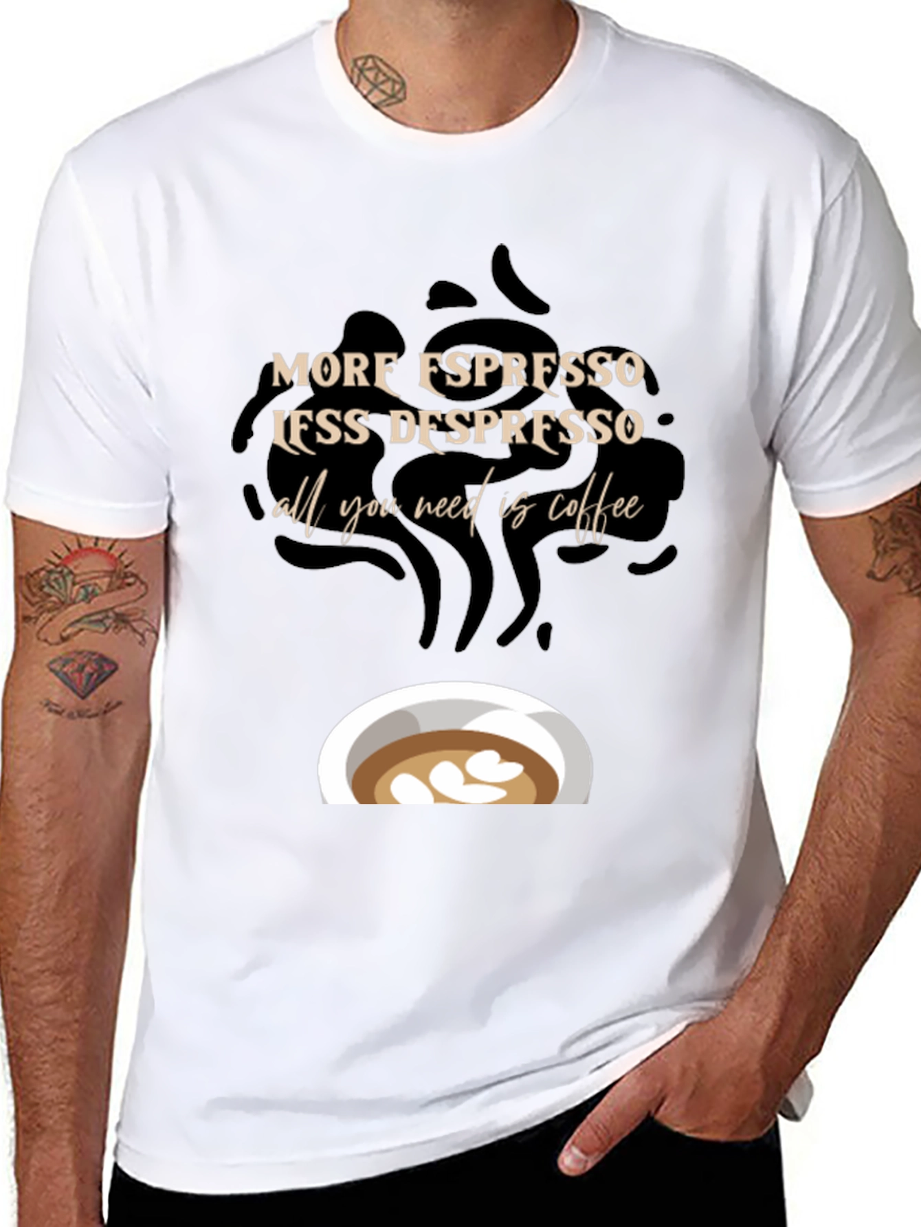Espresso Coffee Graphic T-Shirt - 8