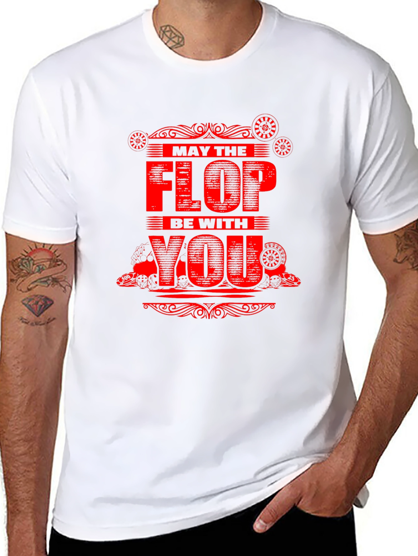 Black May The Flop Be With You - Novelty Graphic Tee view 8