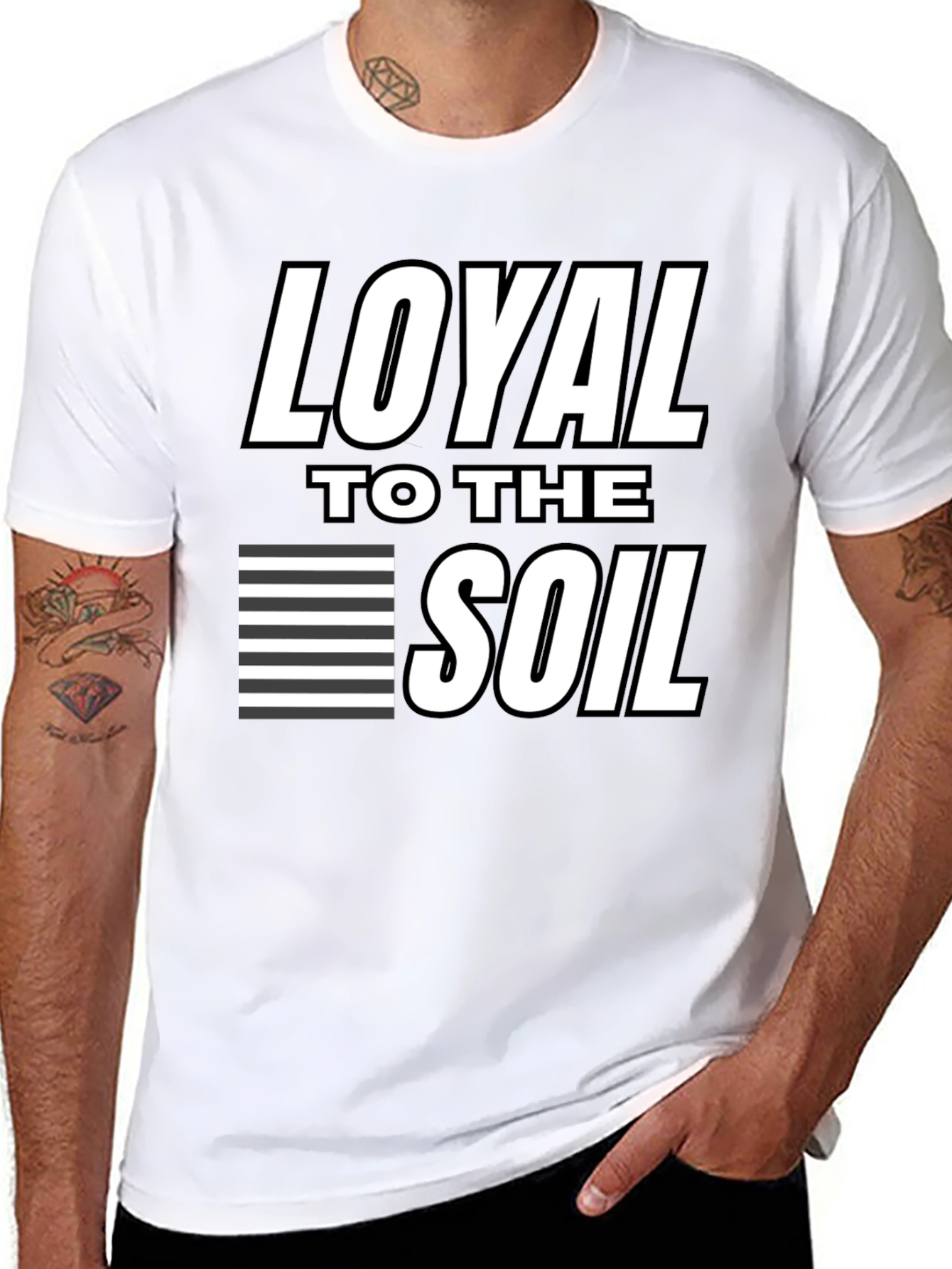 Black Loyal to the Soil Graphic Tee - Black view 8