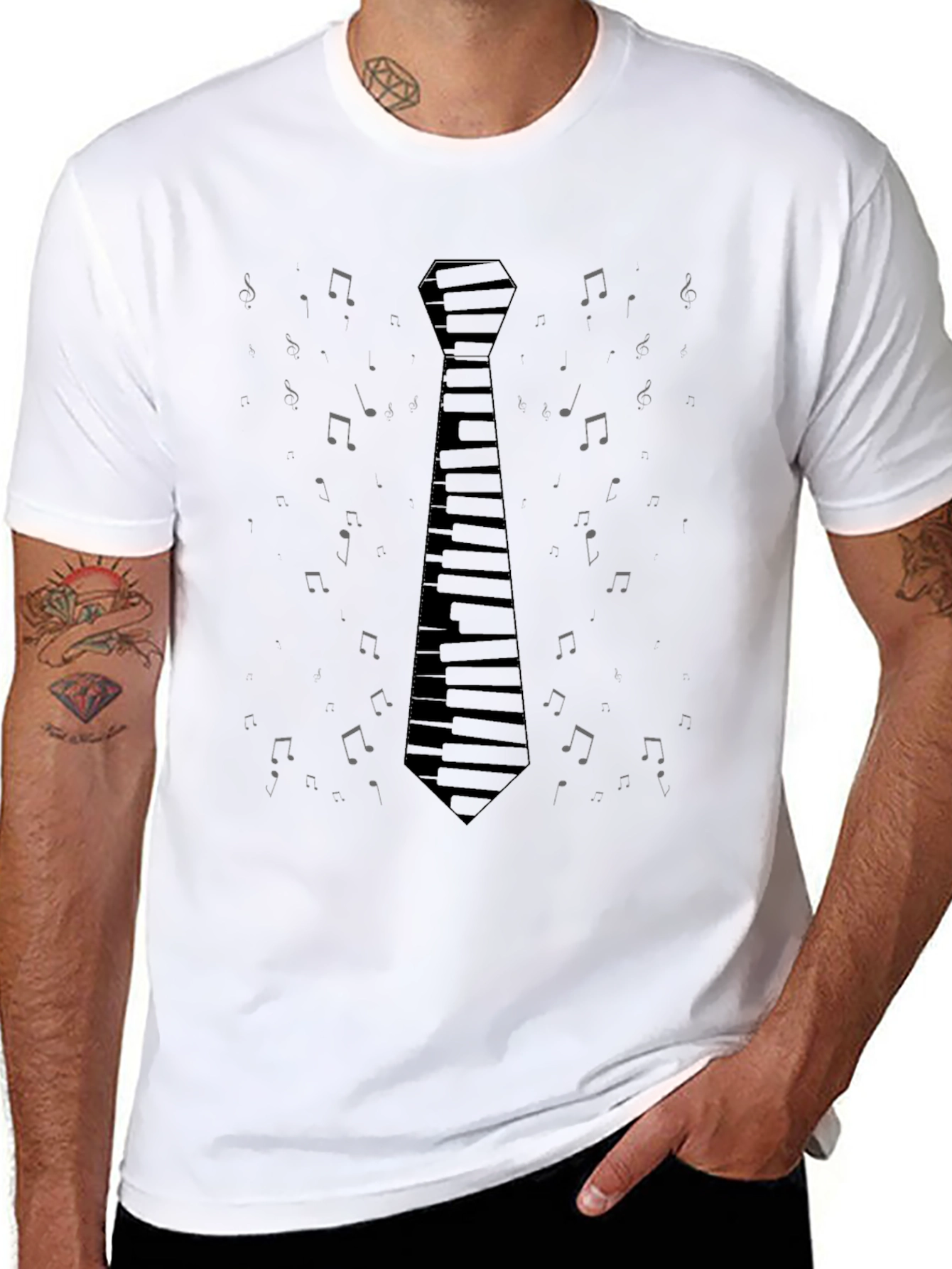 Musical Tie T-Shirt - 8