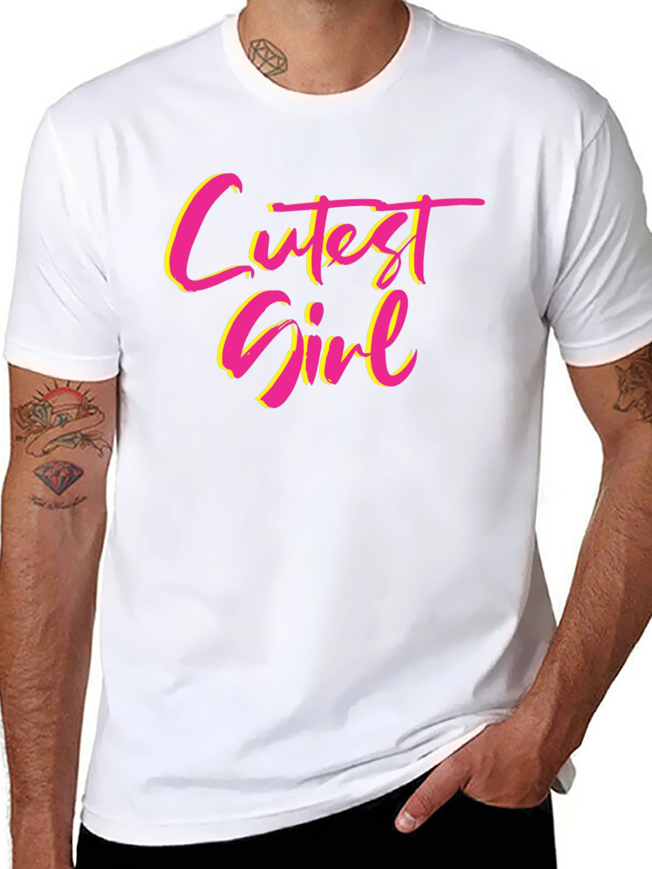 Black Cutest Girl Graphic T-Shirt - Fun & Stylish Tee view 8