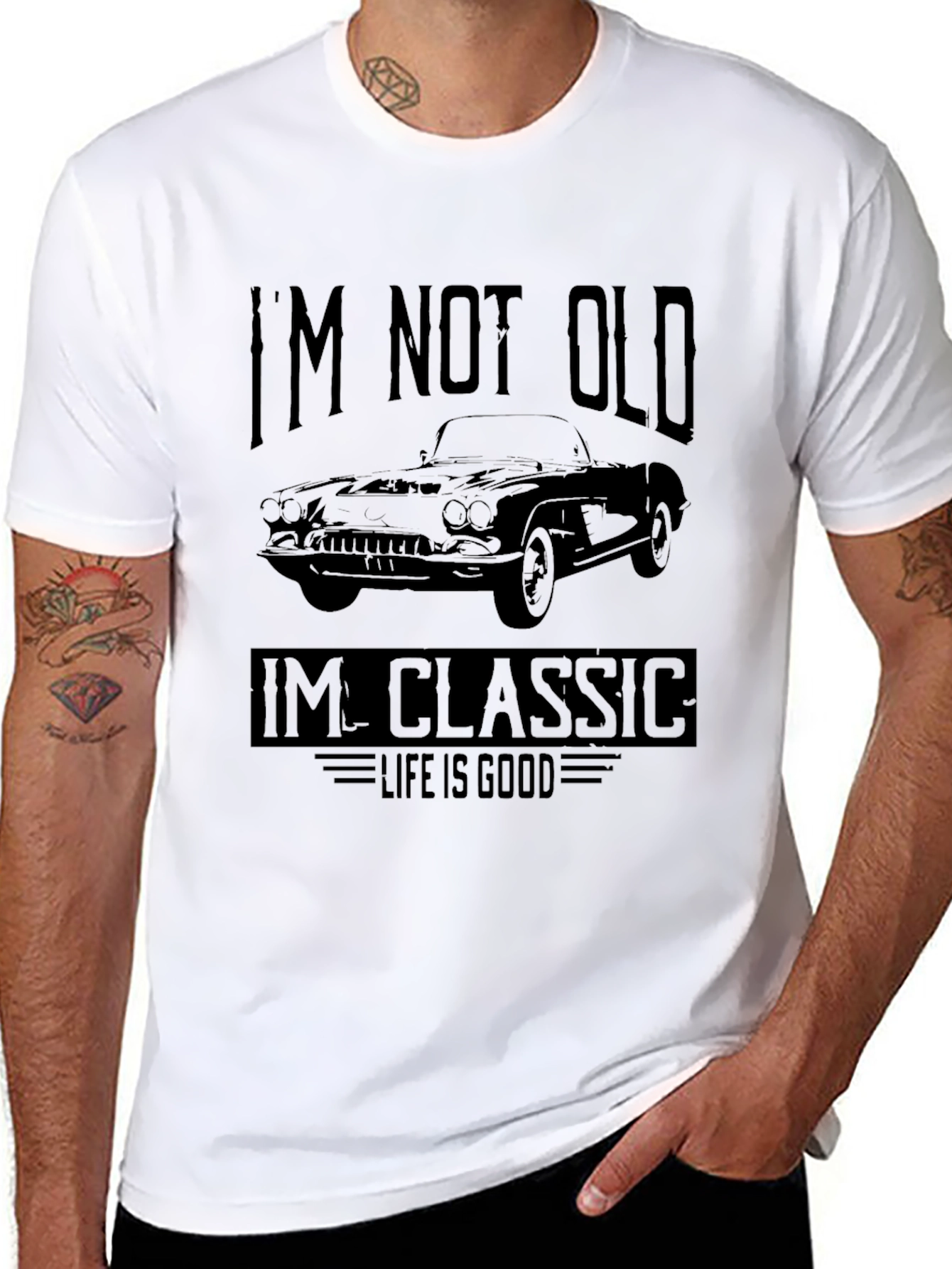 Black I'm Not Old I'm Classic T-Shirt view 8