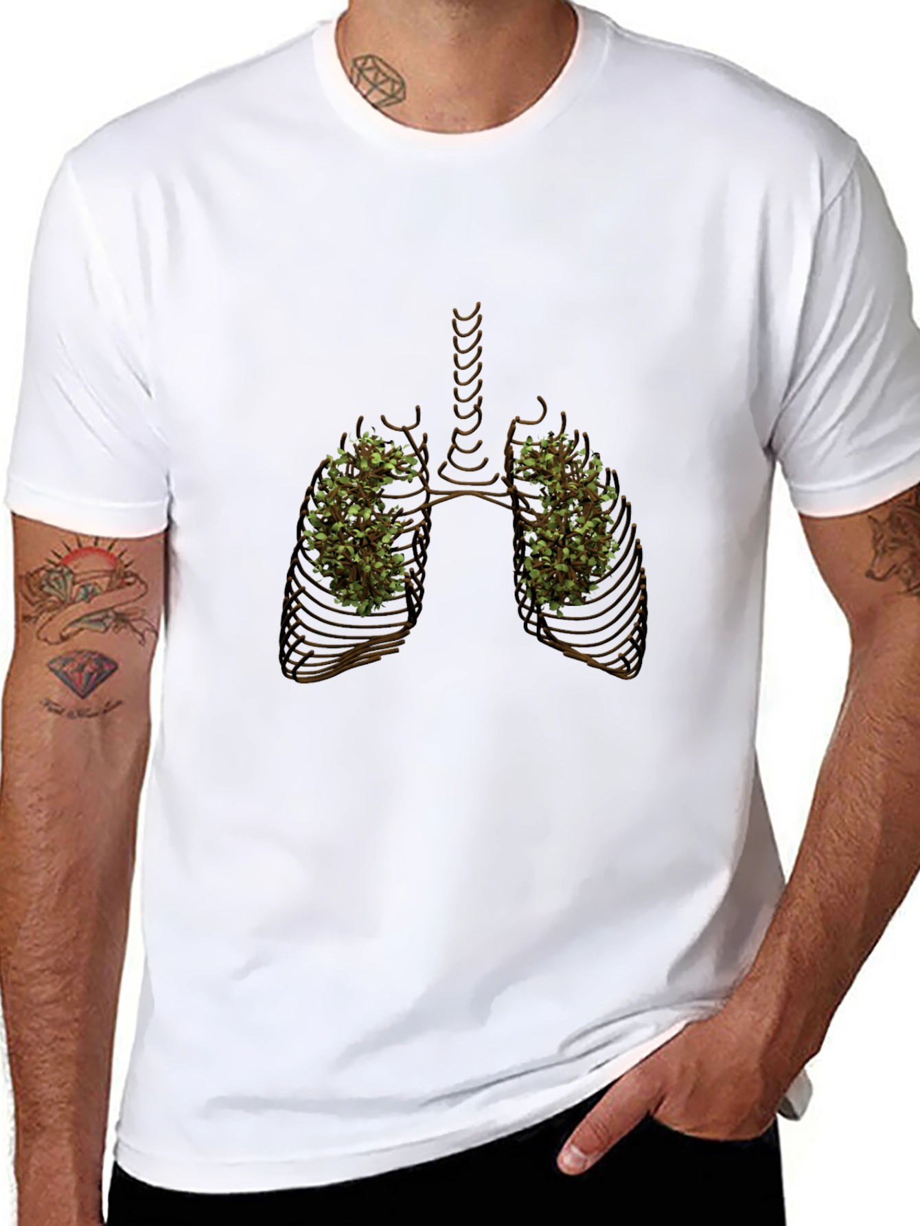 Black Lung Plant T-Shirt view 8