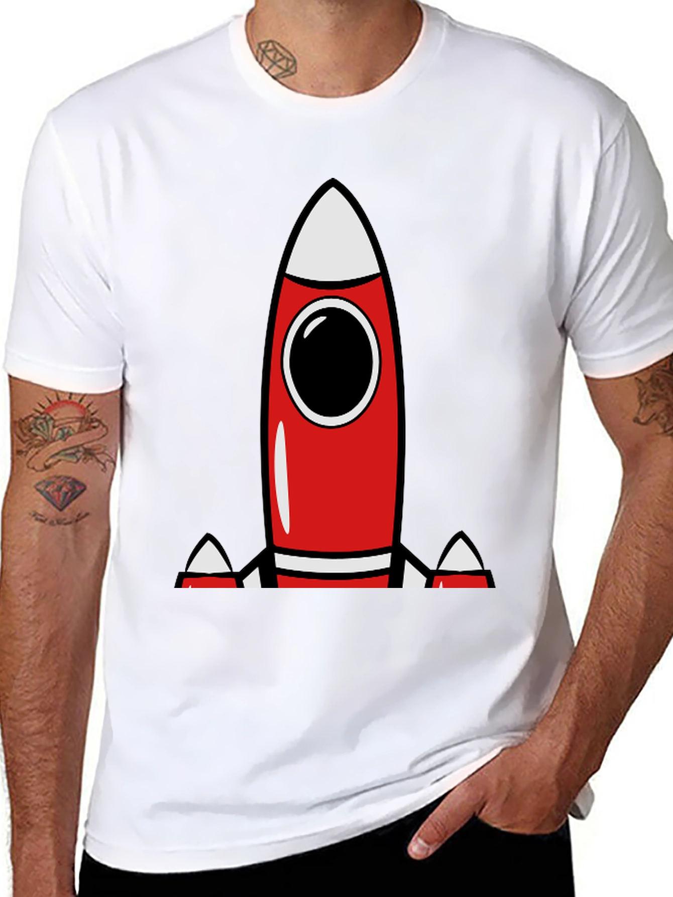 Black Rocket T-Shirt - Blast Off in Style! view 8