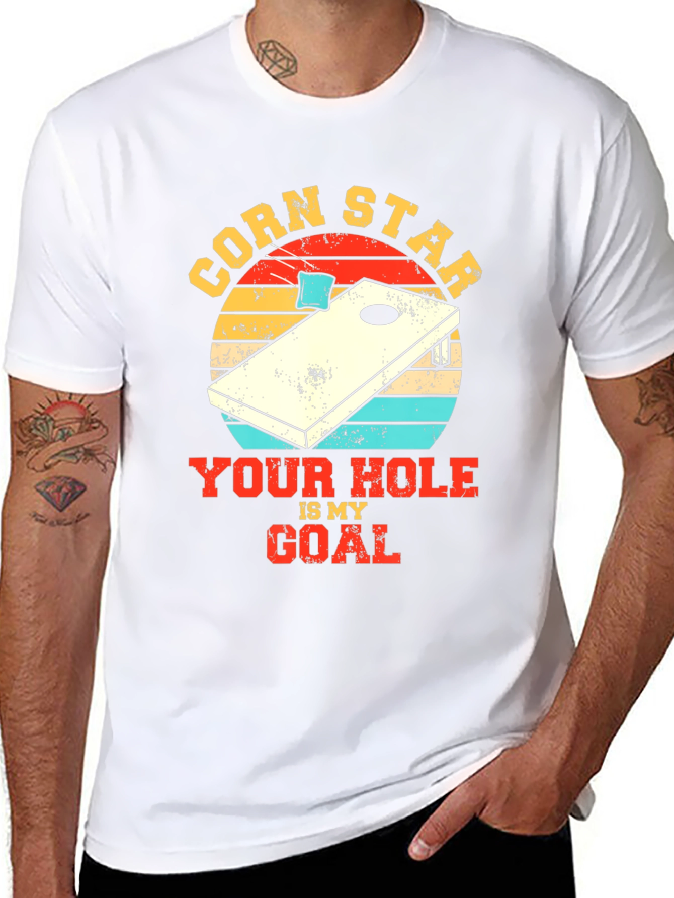 Black Corn Star T-Shirt - Your Hole Is My Goal view 8