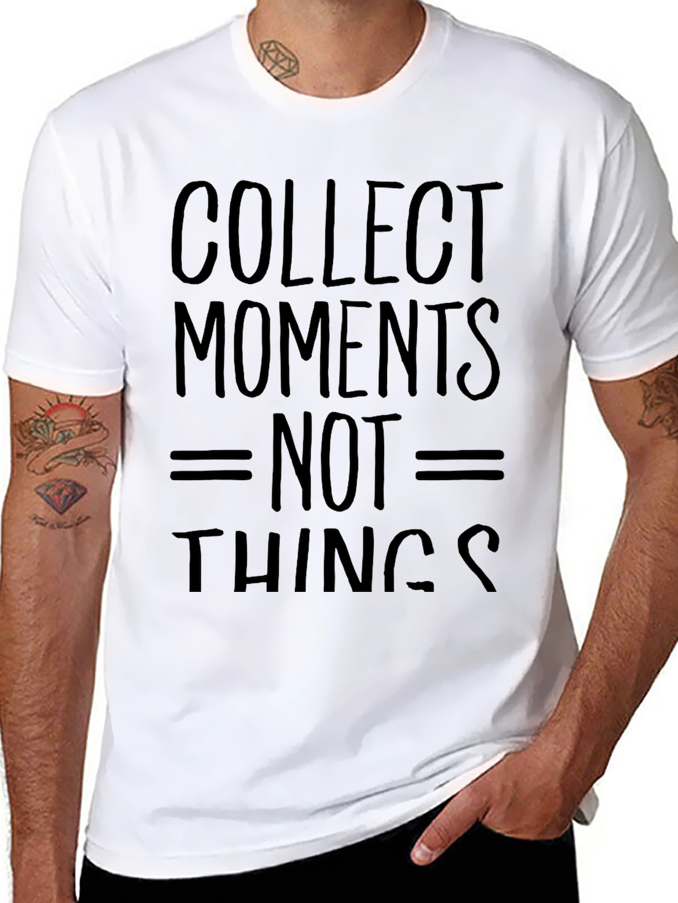 Black Collect Moments Not Things Black T-Shirt view 8