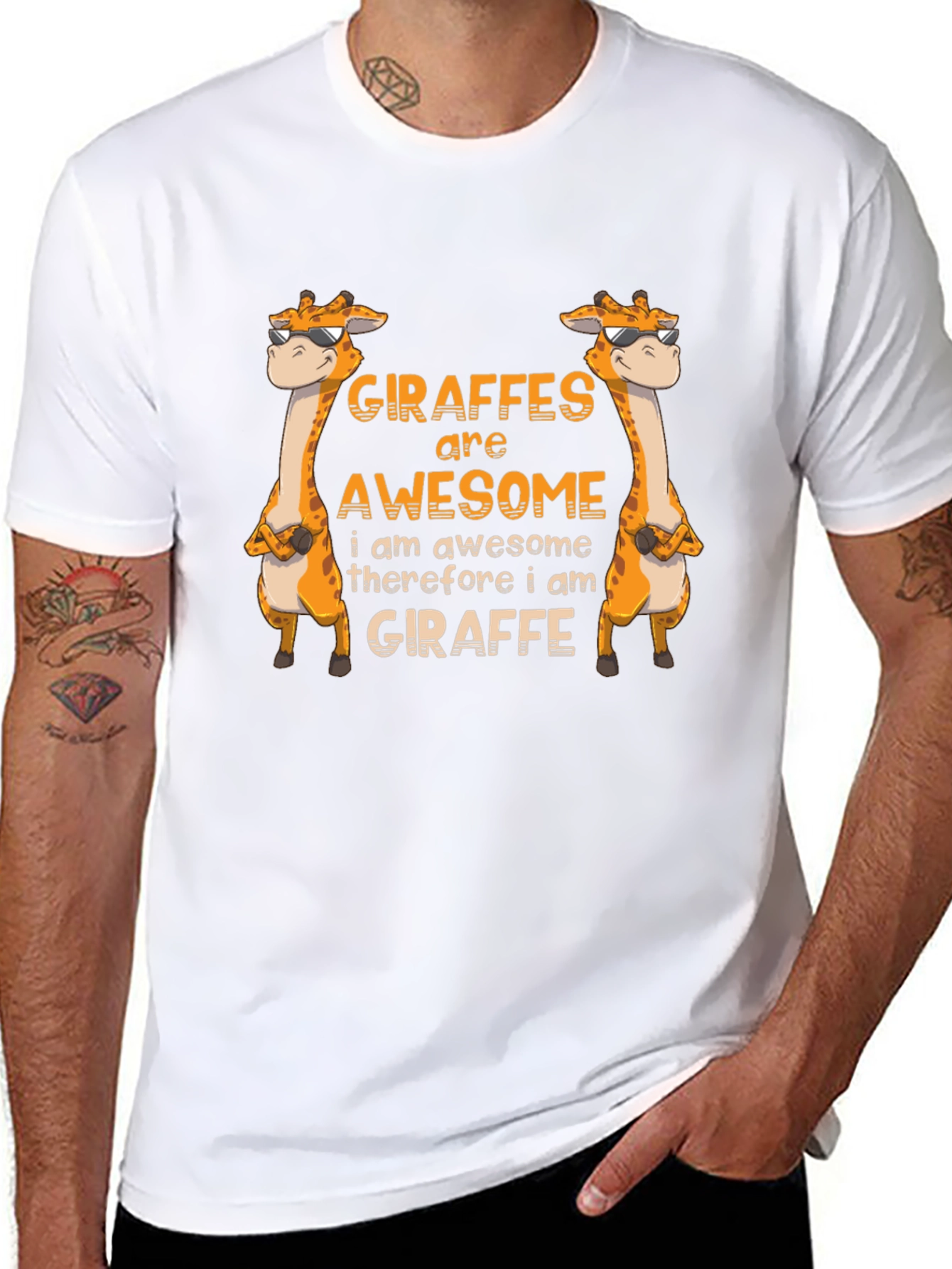 Giraffe Awesome Statement T-Shirt - 8
