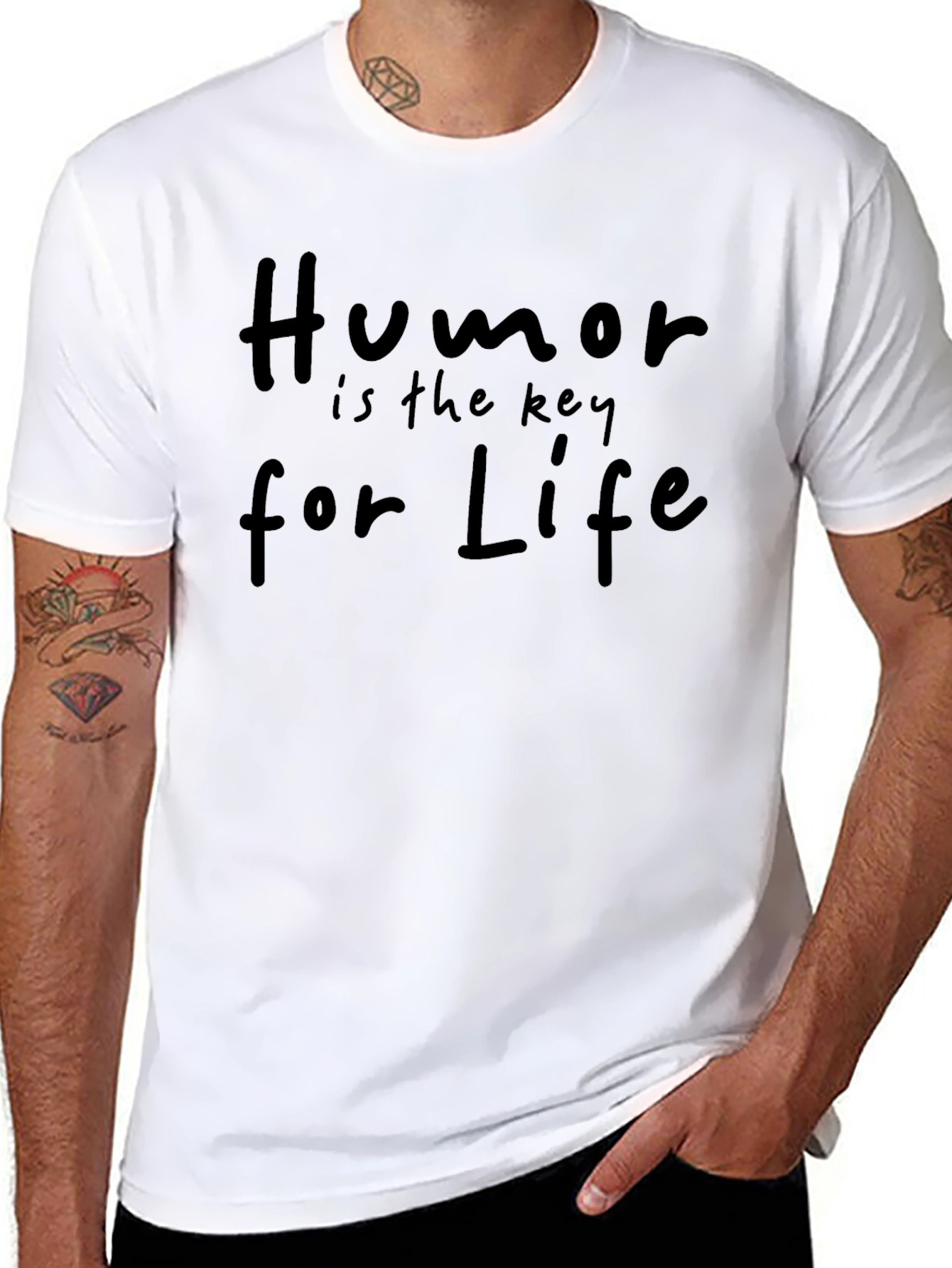 Black Humor is the Key for Life - Graphic Tee view 8