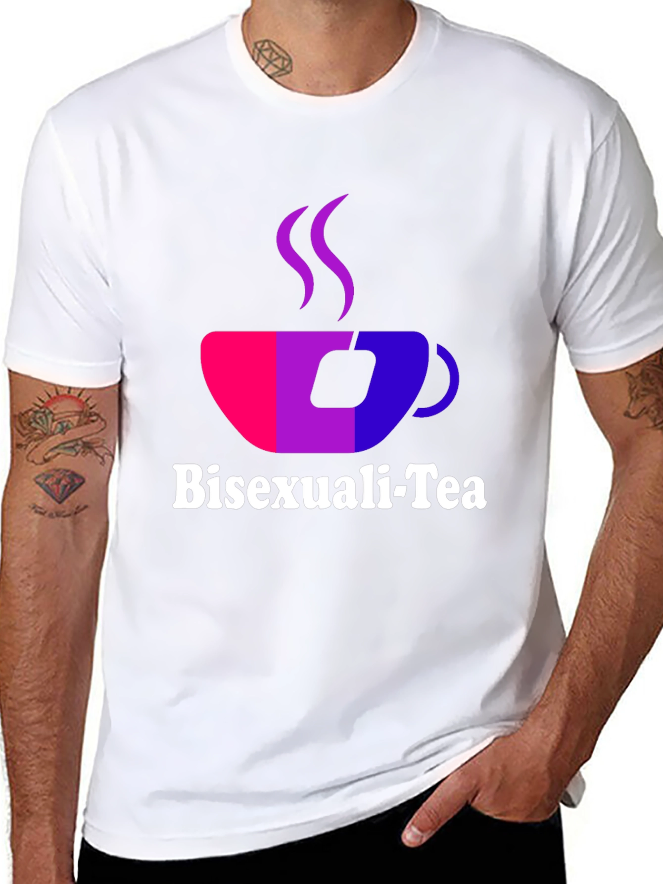 Black Bisexuali-Tea Graphic T-Shirt view 8