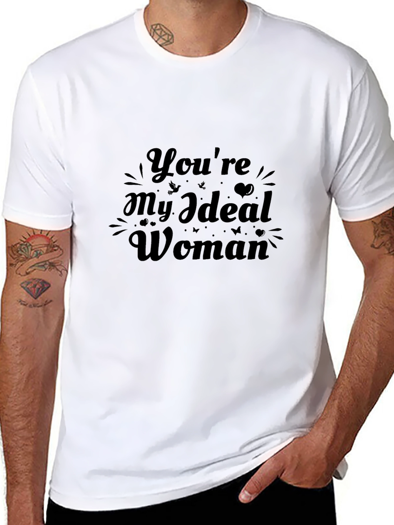 Black Ideal Woman Graphic Tee view 8